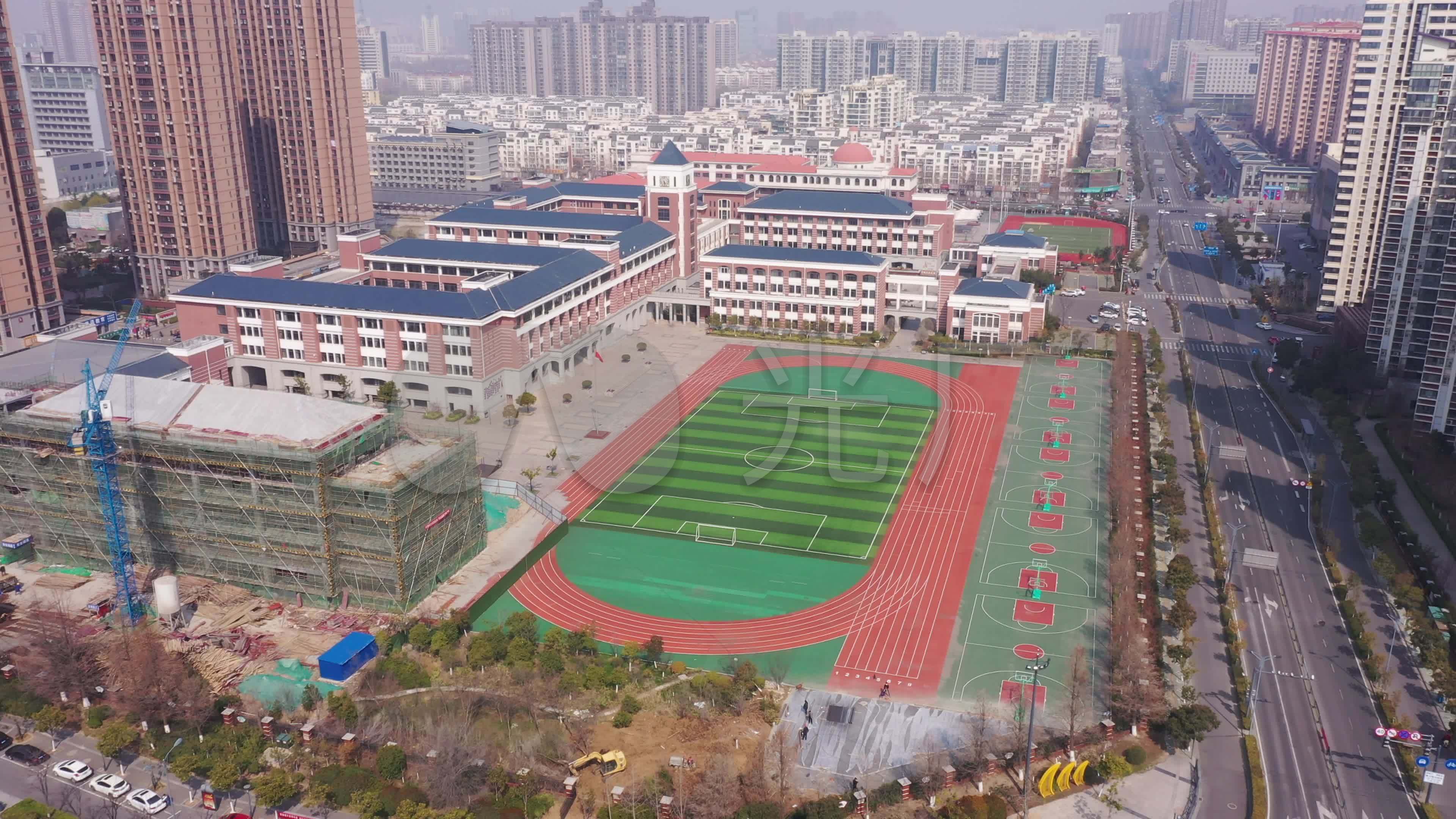 [有版权]4k航拍新海实验中学教育集团