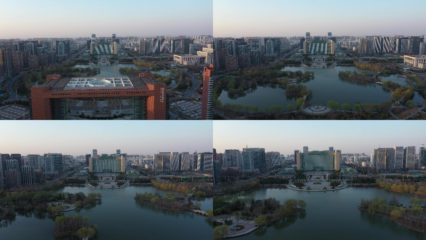 4k-原素材-临沂市人民政府航拍