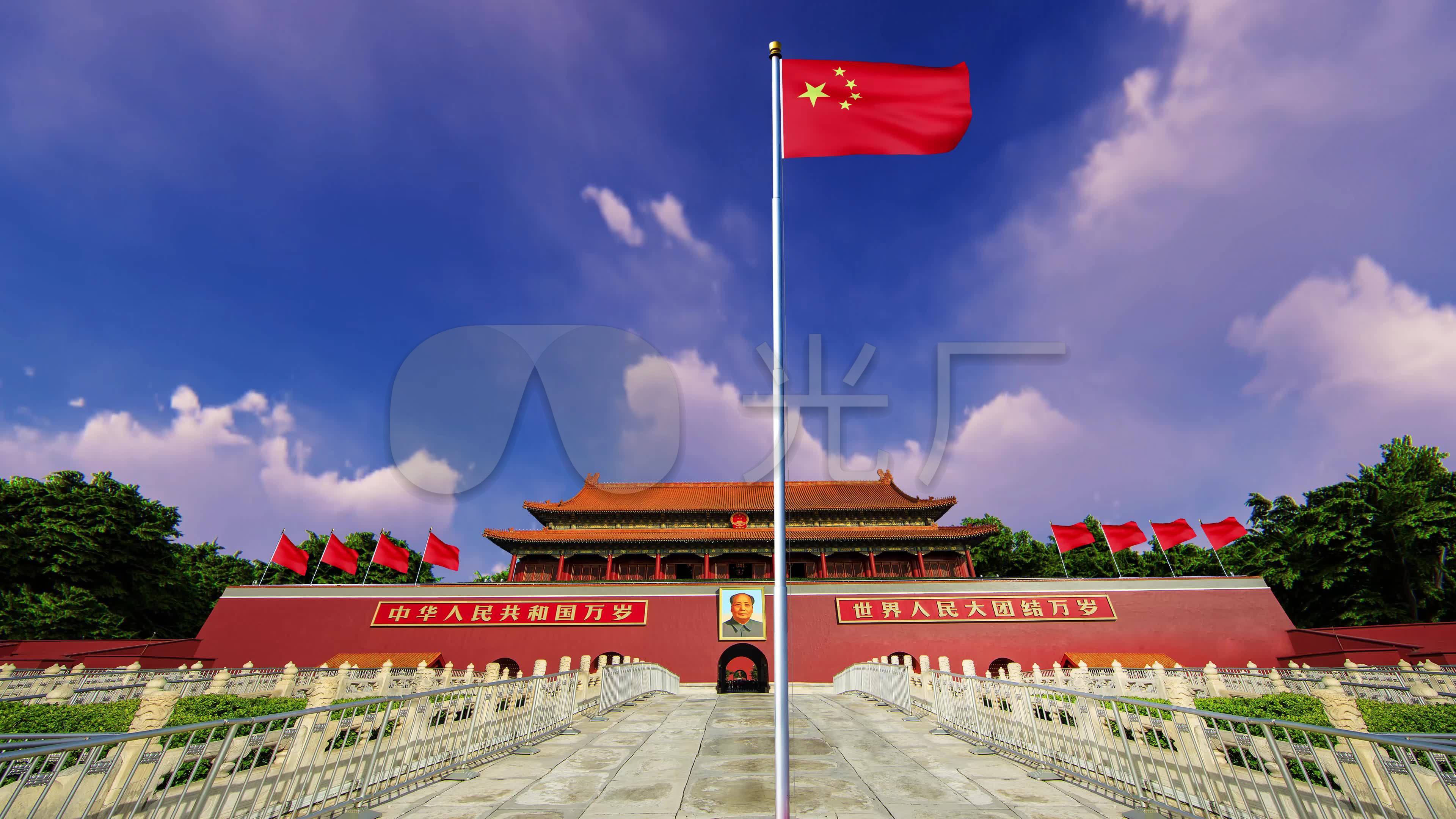 升旗4k_3840x2160_高清视频素材下载(编号:4445324)_舞台背景_vj师网