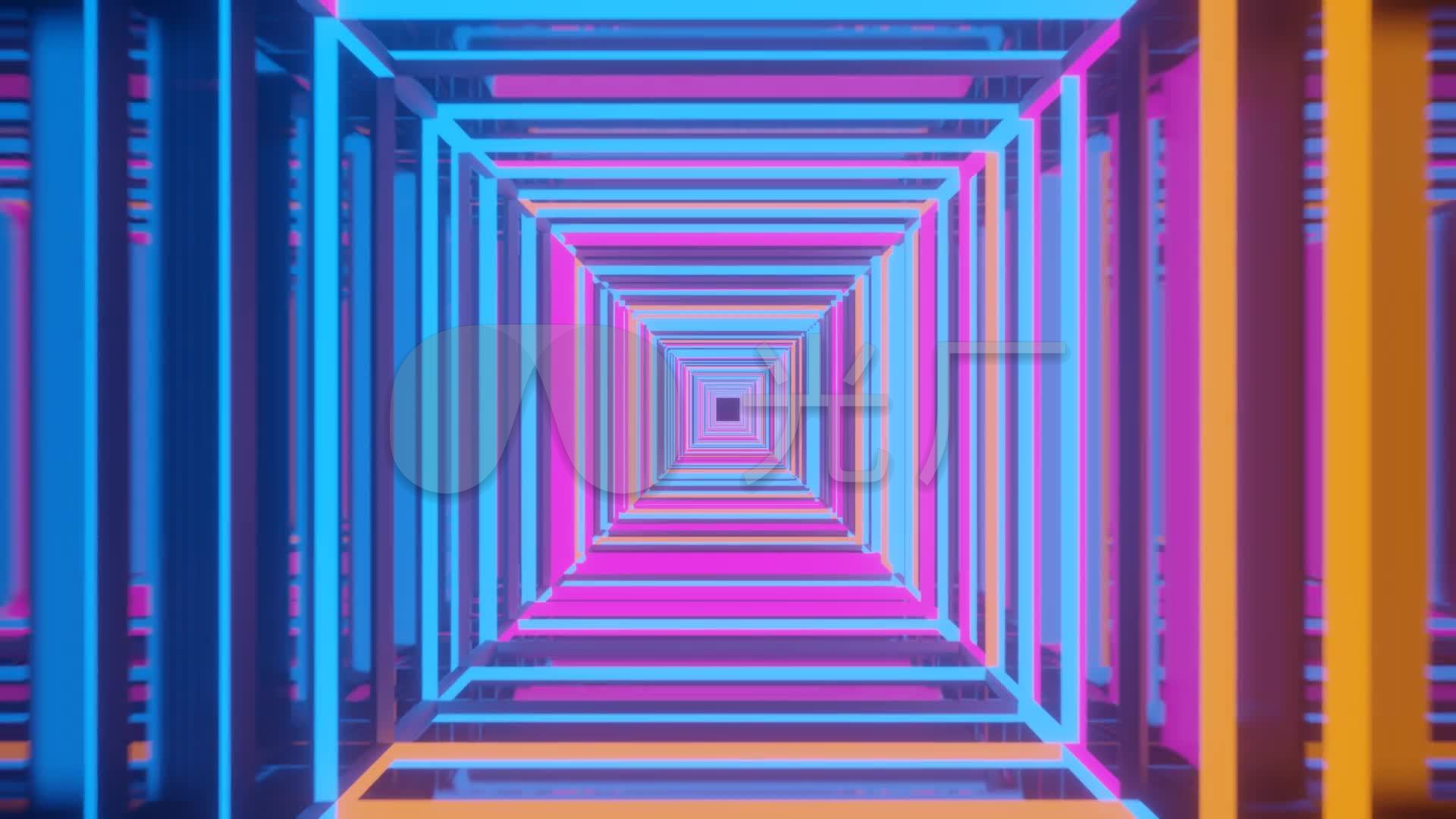 酷炫几何图形vj背景-2