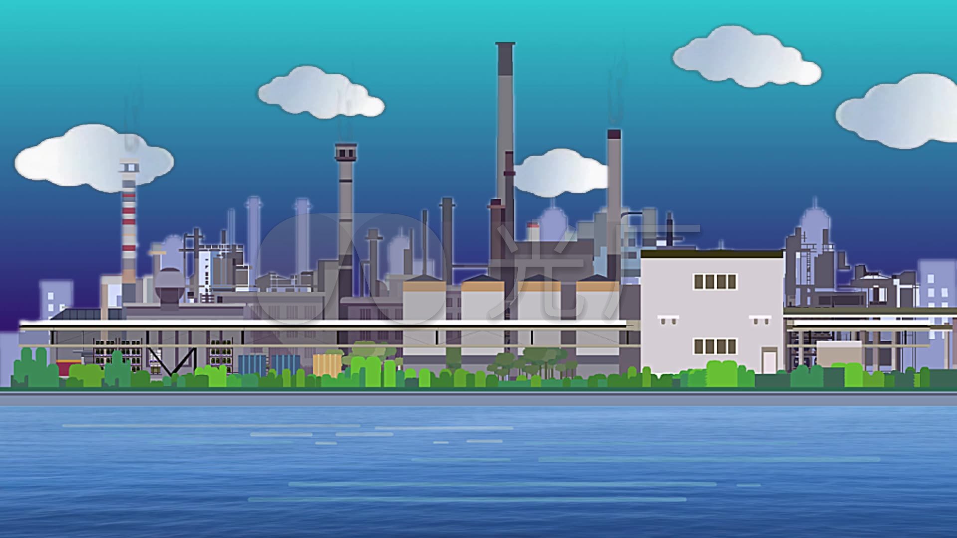 石油石化化工厂水泥厂3d