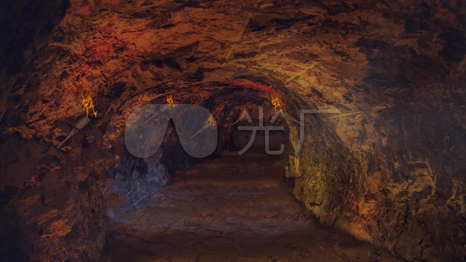 视频素材 舞台背景 场景背景 山洞洞穴 来自视频原始文件或预览原始