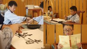 优美古代孩子下围棋写书法看书读书 滁州醉翁亭 《浪人琵琶》古风彩墨