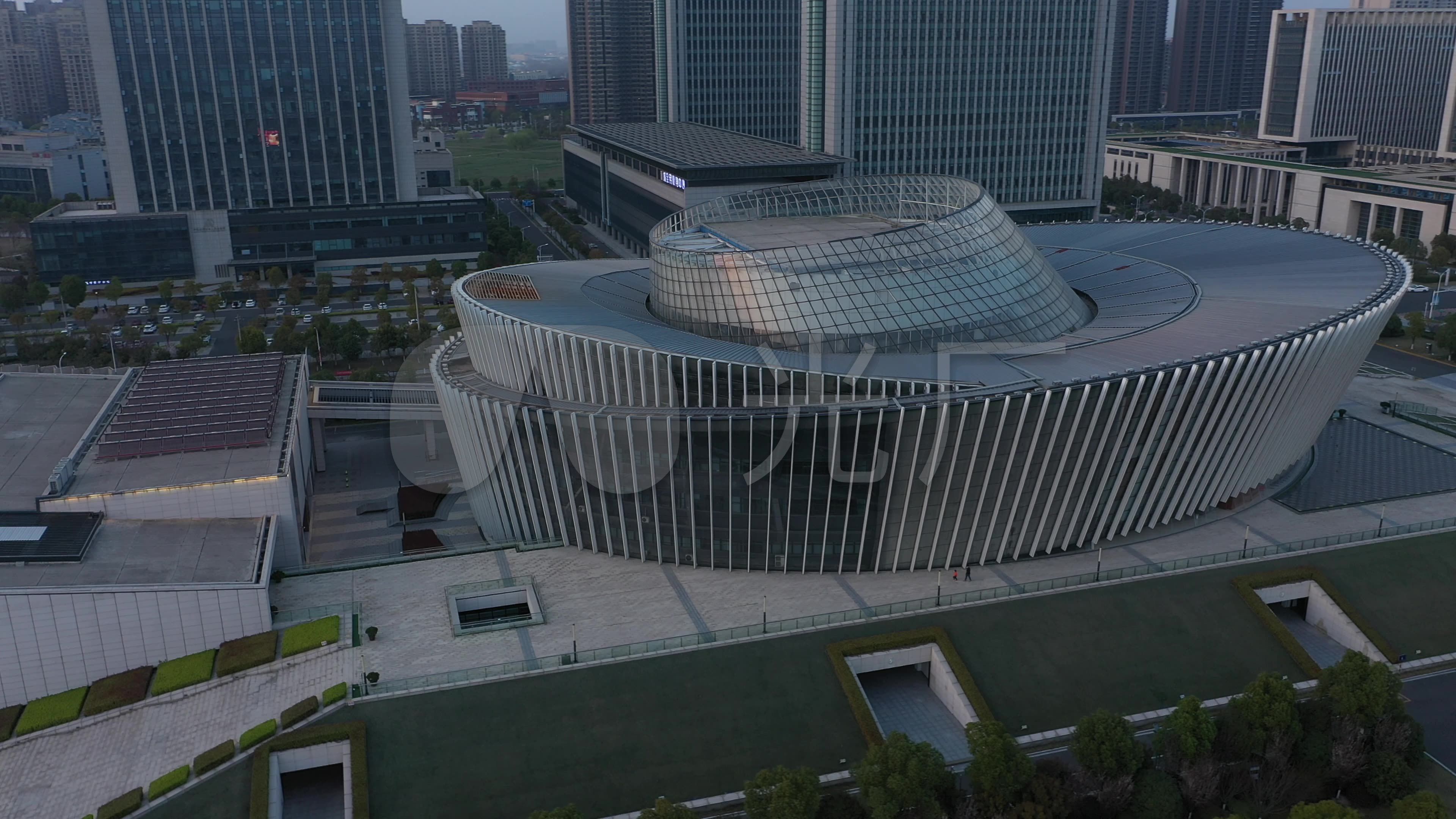 4k-原素材-淮安市大剧院_3840x2160_高清视频素材下载