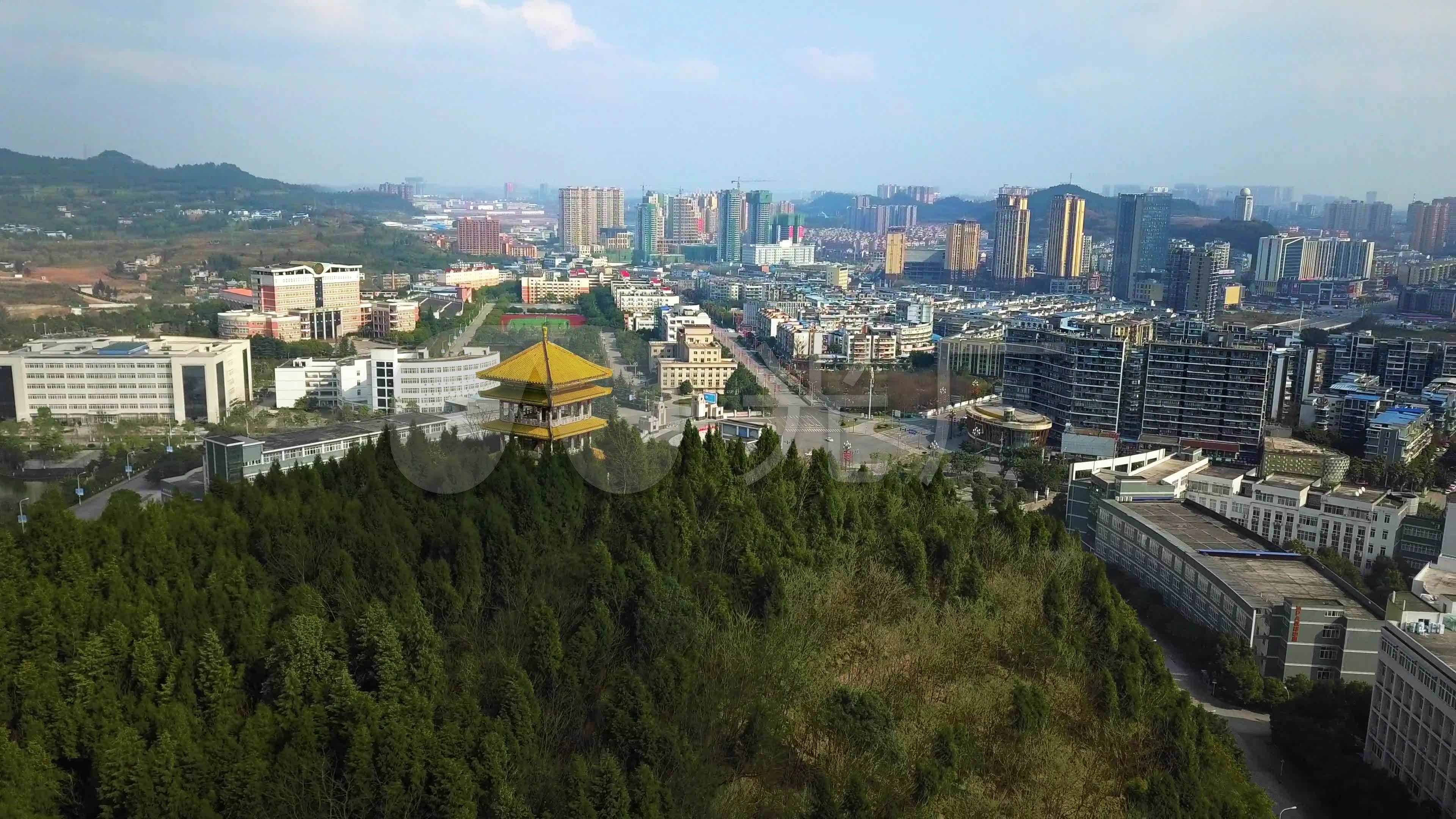4k 南充西山风景区