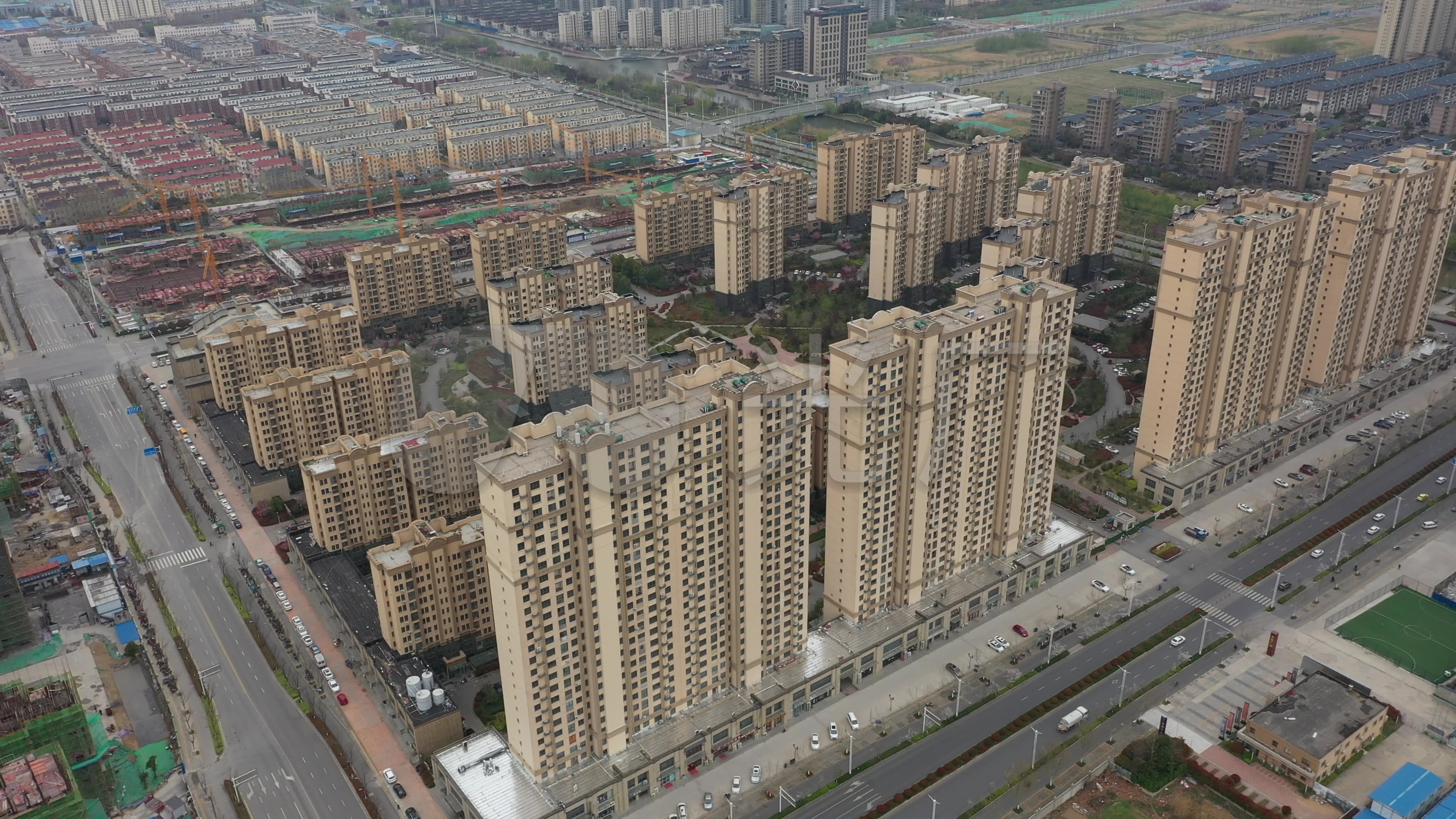 4k-原素材-宿迁新城名居小区航拍_3840x2160_高清视频