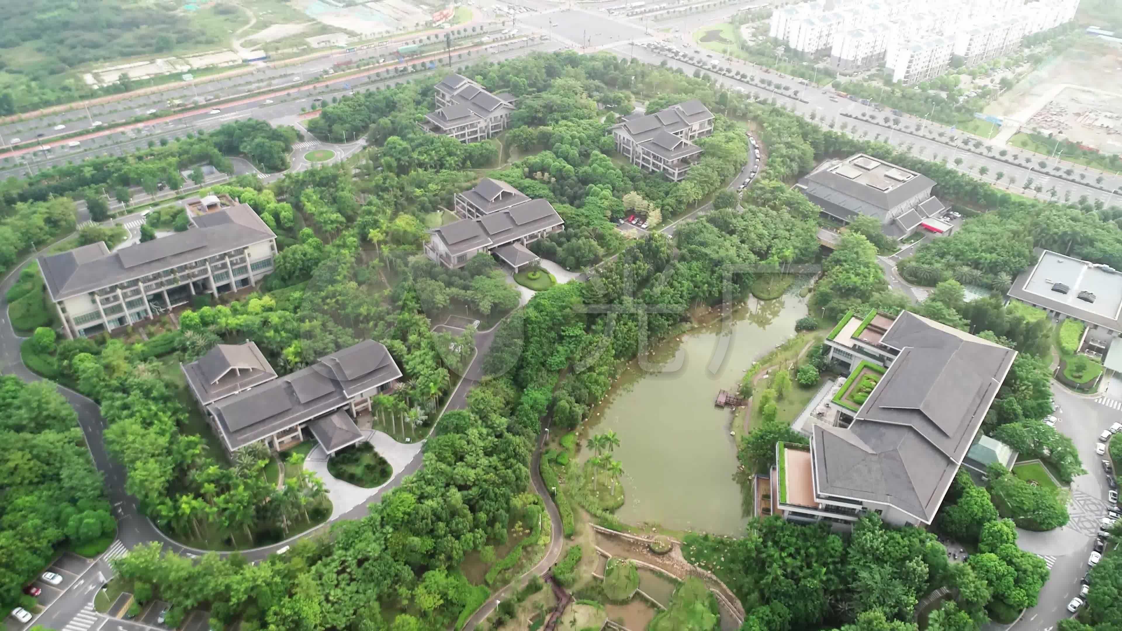 4k航拍南宁市五象山庄_3840x2160_高清视频素材下载