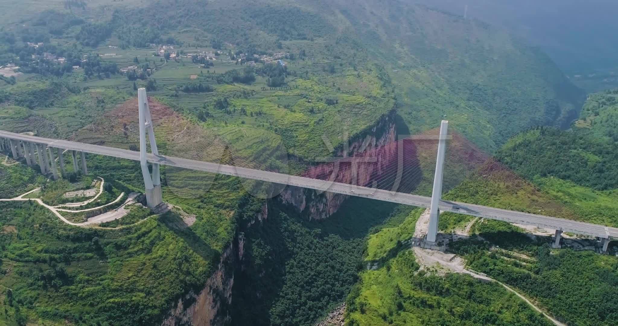 贵州六广河特大桥息烽至黔西高速公路航拍_2048x1080