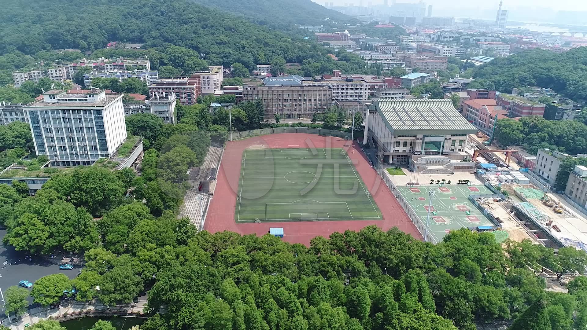 湖南大学 岳麓山 航拍 长沙 学校 大学