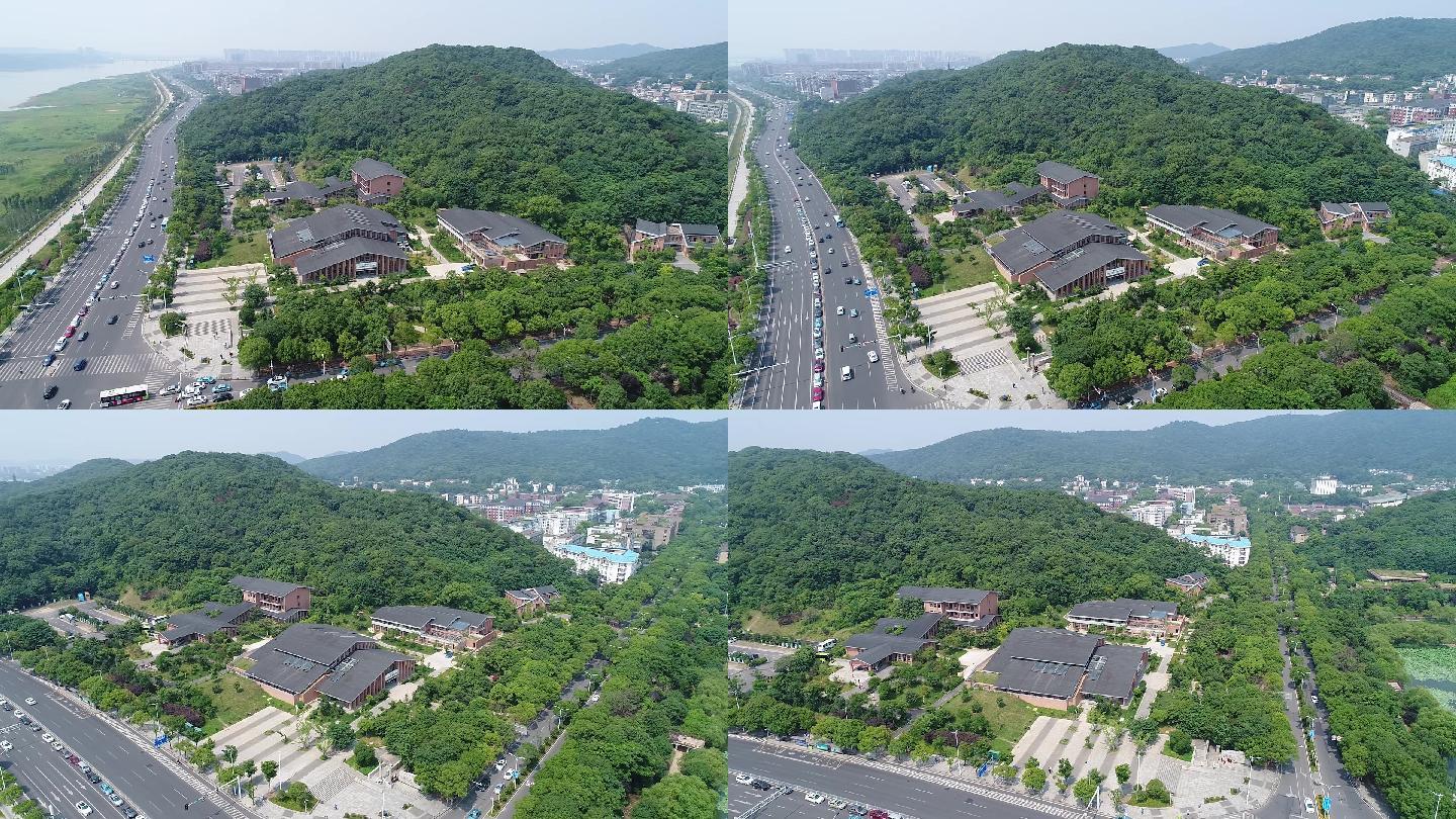 湖南大学 岳麓山 航拍 长沙 学校 大学