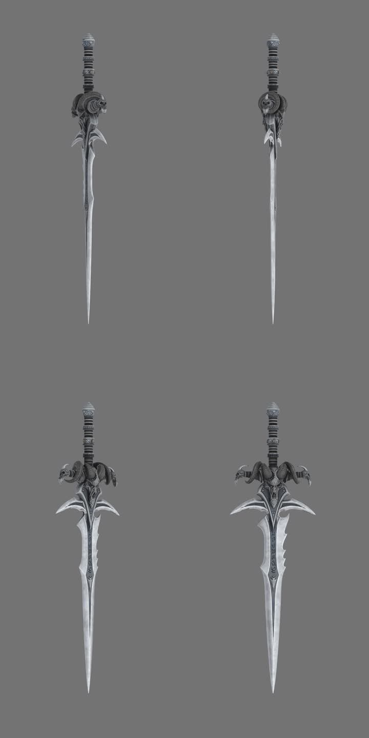 三维 立体 模型 3d 霜之哀伤 宝剑 武器 刀剑