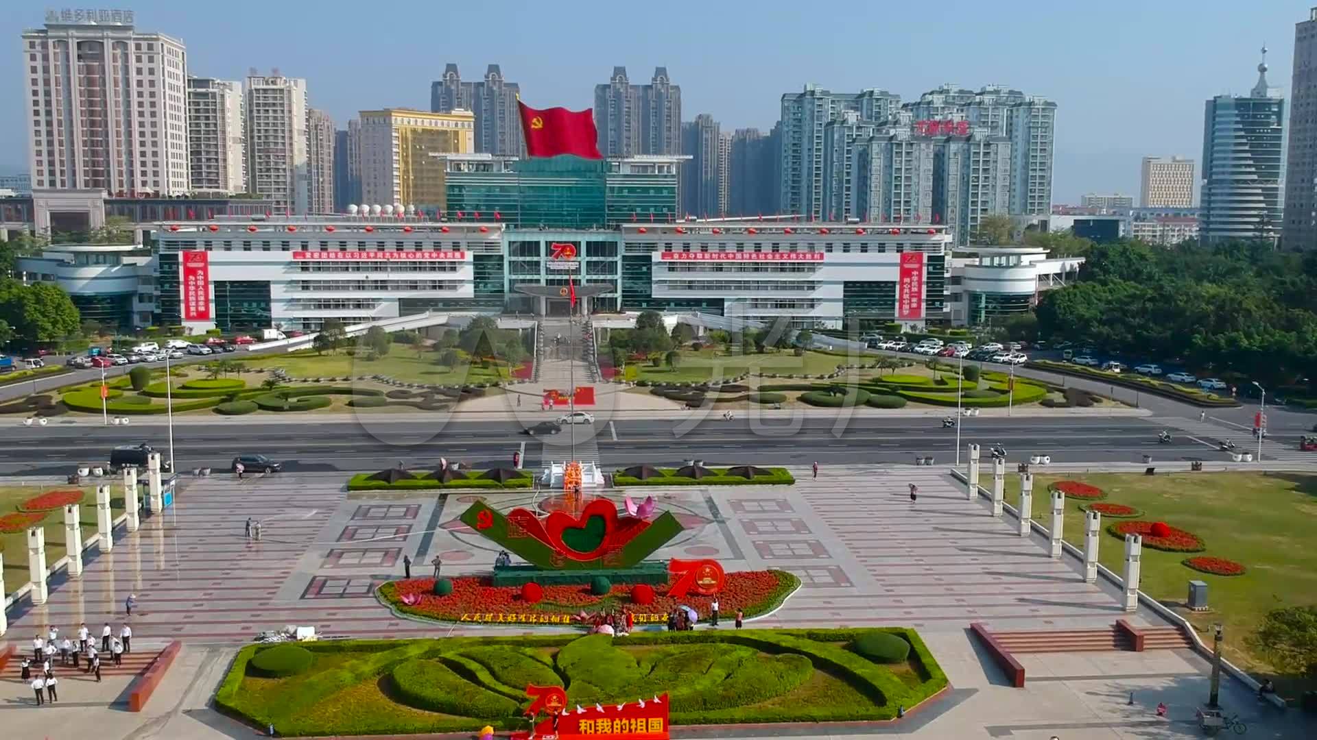 贵港新世纪广场航拍