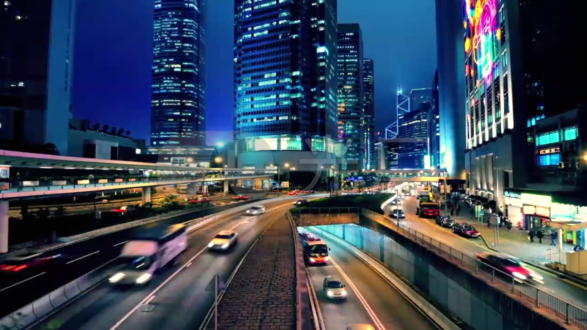 繁华城市夜景