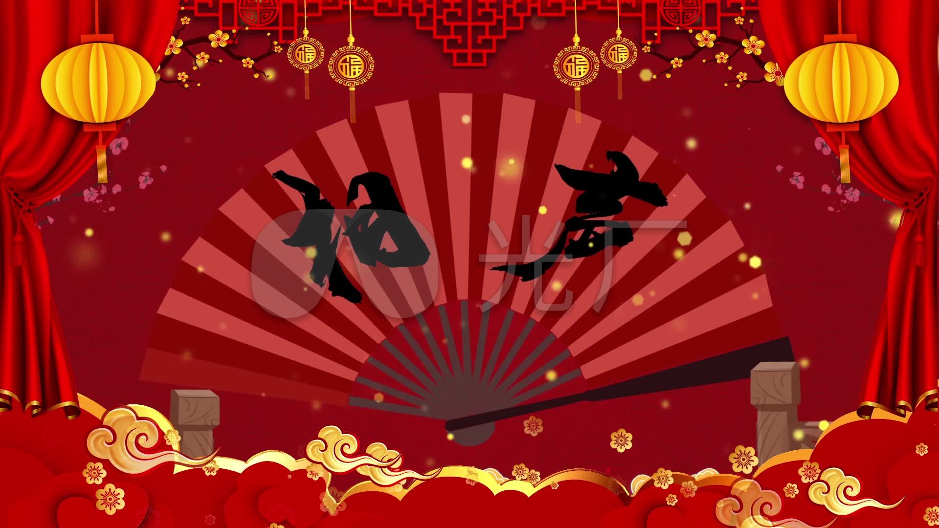 相声曲艺灯笼喜庆背景_1920x1080_高清视频素材下载(编号:4539006)