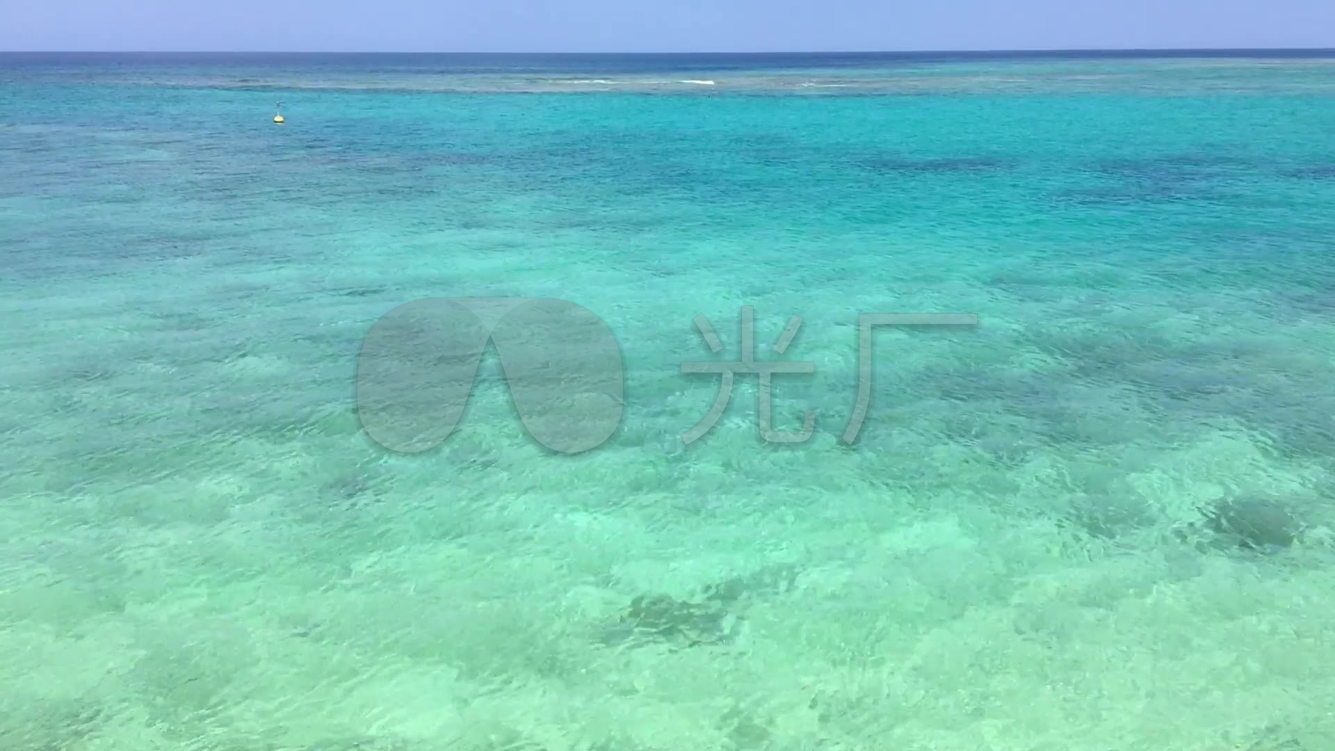青色渐变海洋