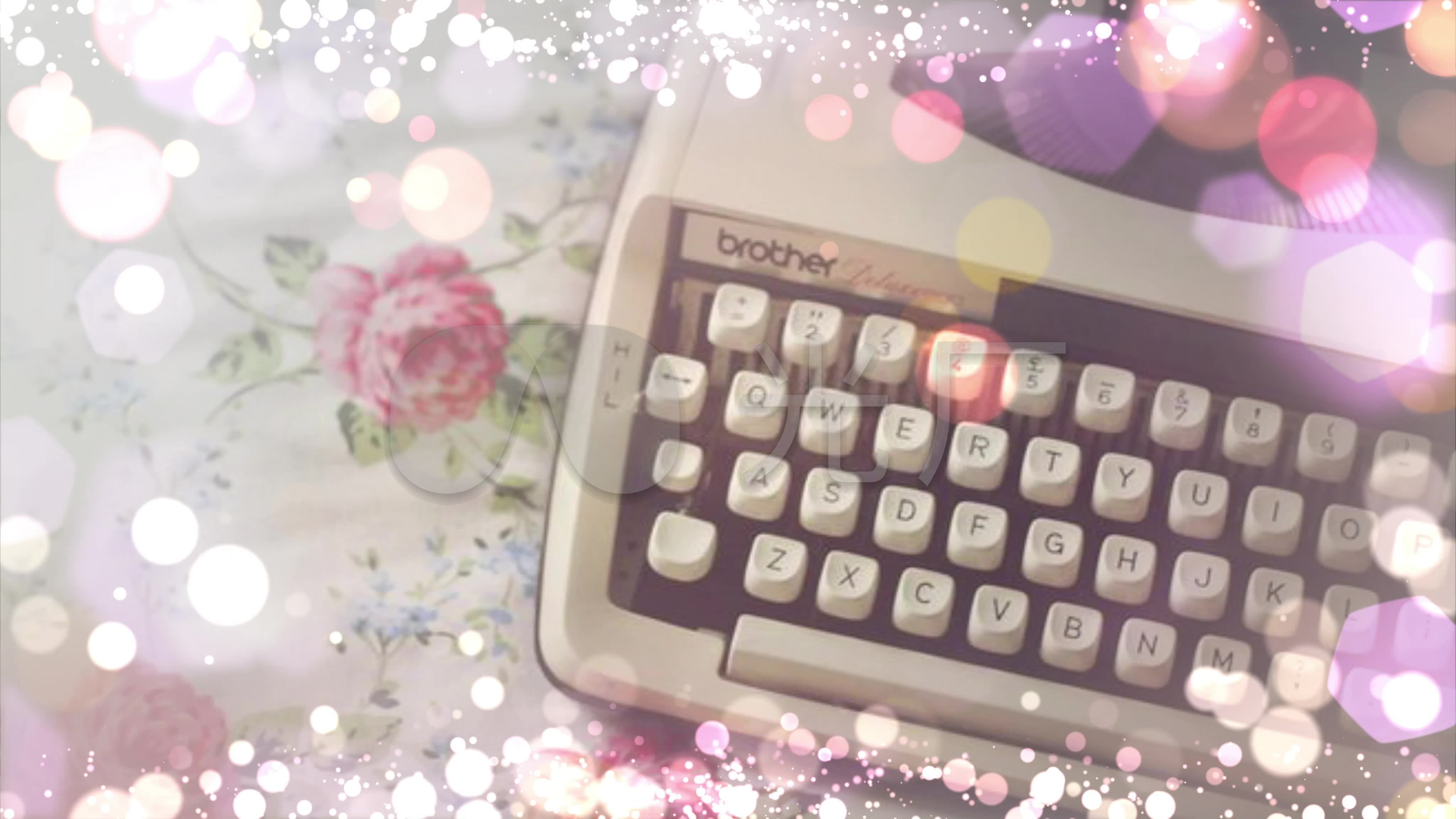 4k打字机背景循环