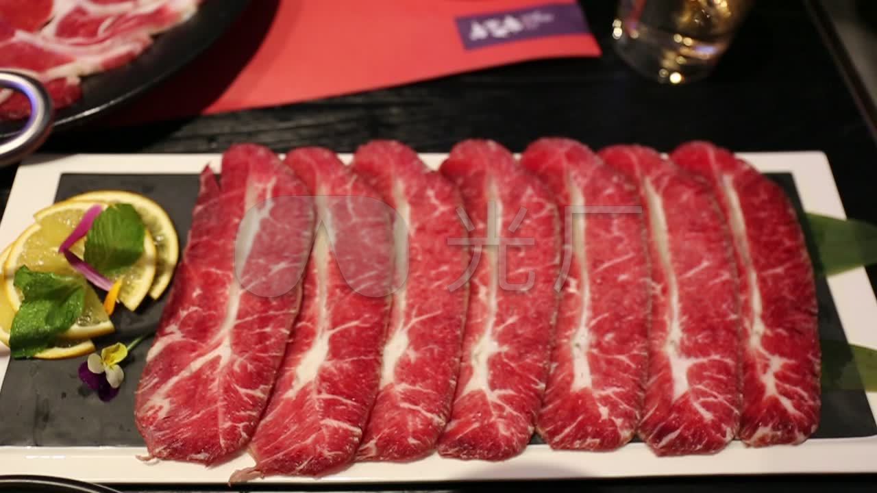内蒙古牛肉摆盘精美视频素材_1280x720_高清视频素材