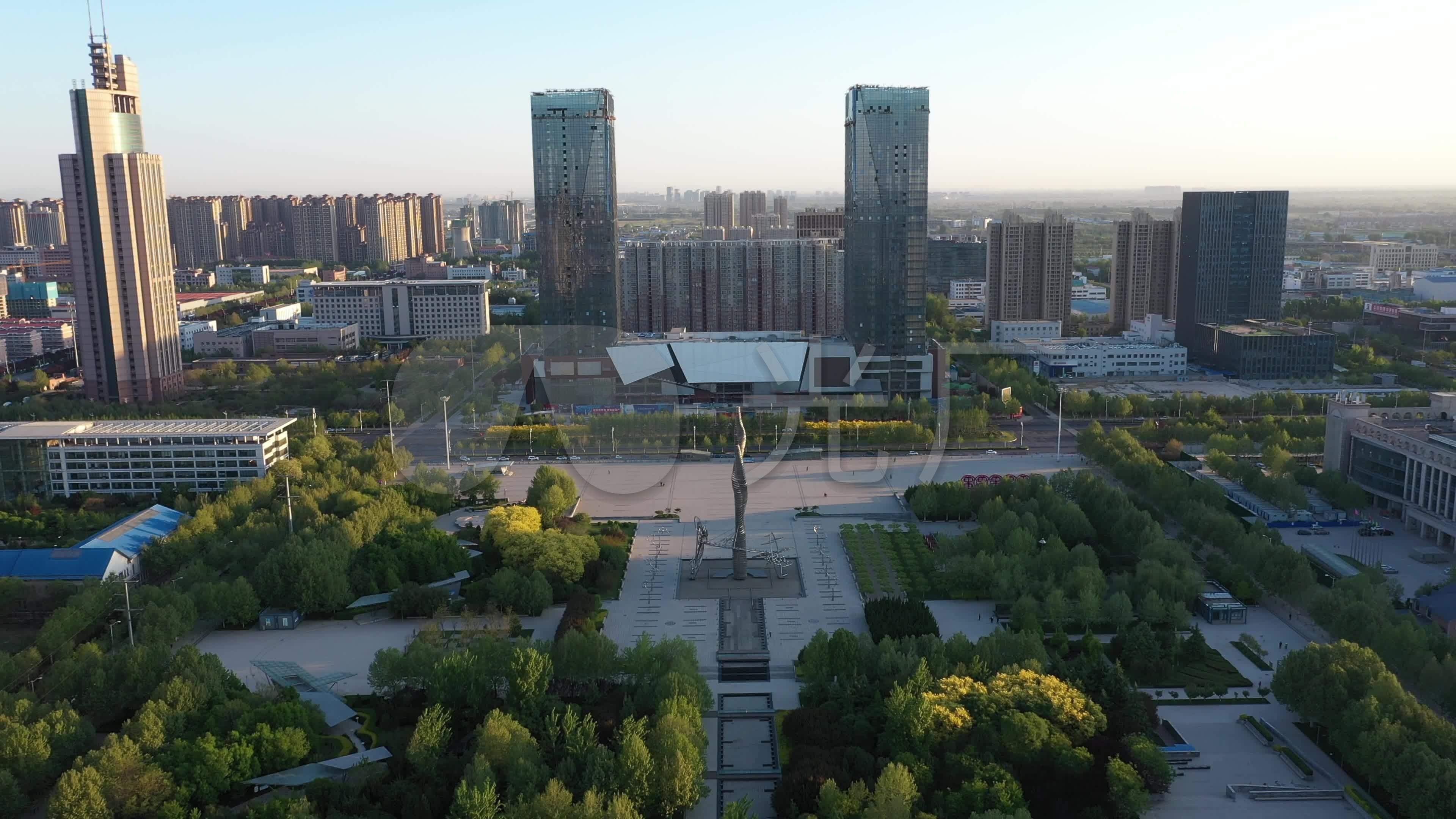 4k-原素材-石家庄火炬广场_3840x2160_高清视频素材