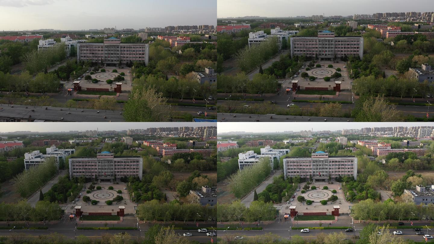4k-原素材-廊坊师范学院航拍