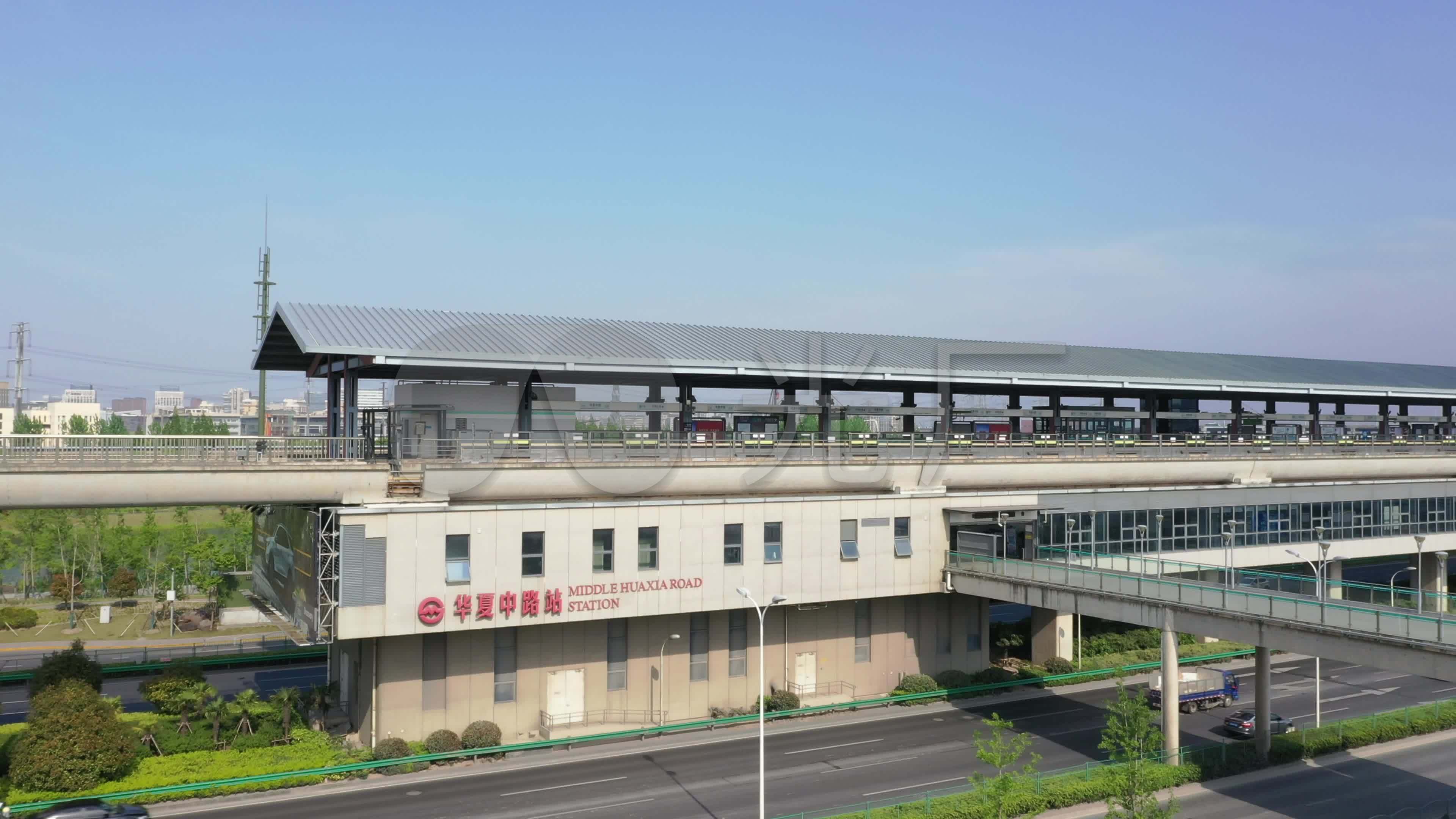 4k原素材上海华夏中路地铁站