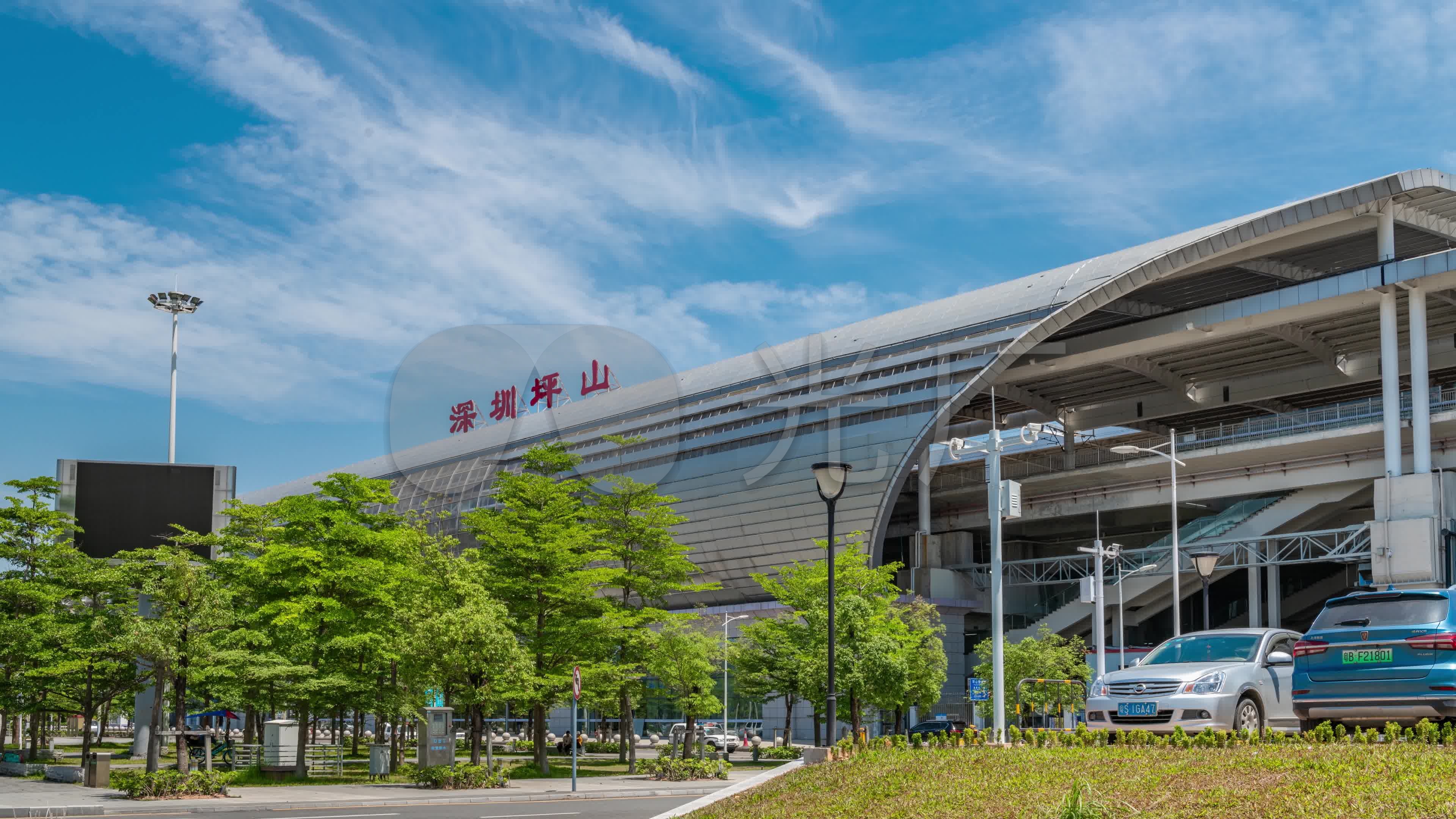 【正版素材】坪山高铁站_3840x2160_高清视频素材下载