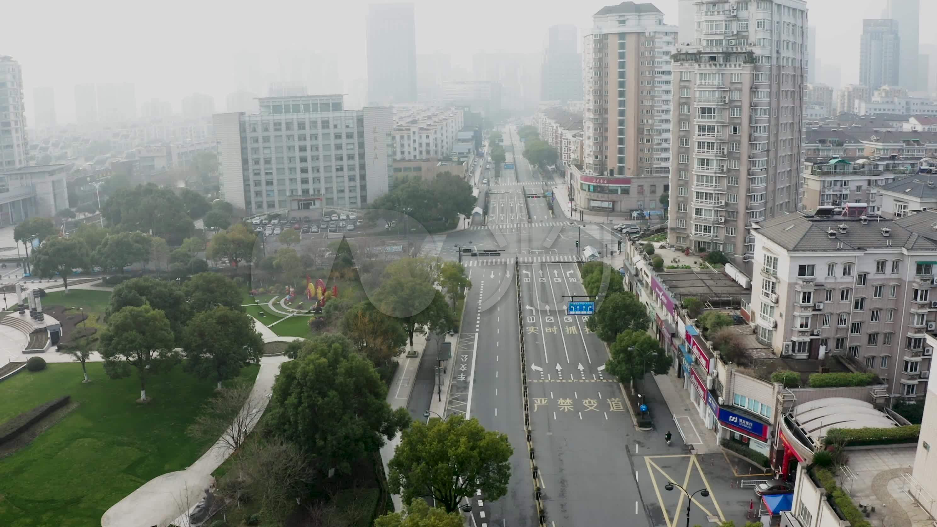 新冠肺炎疫情笼罩下的临平街道_2976x1674_高清视频
