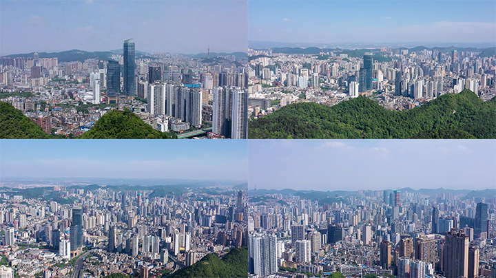 航拍贵阳全景城市建筑4k_3840x2160_高清视频素材下载