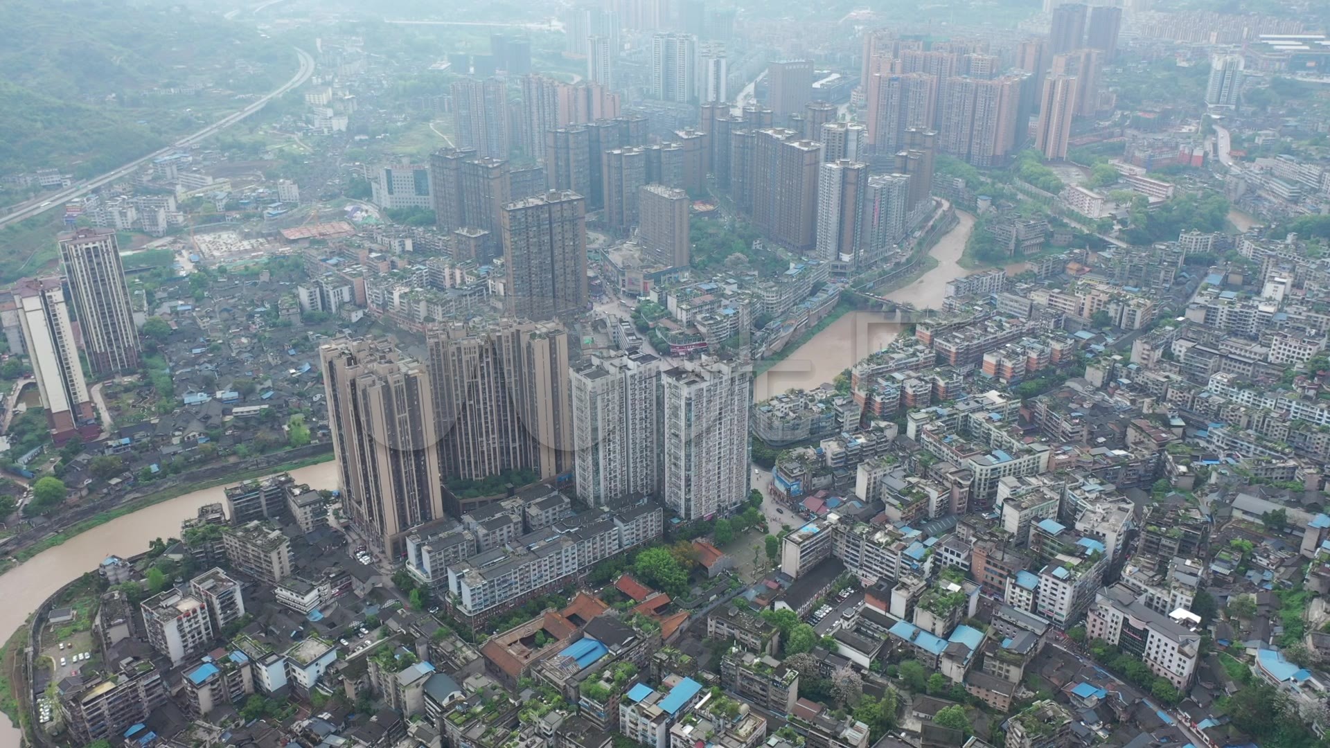 泸州市叙永县城小河航拍
