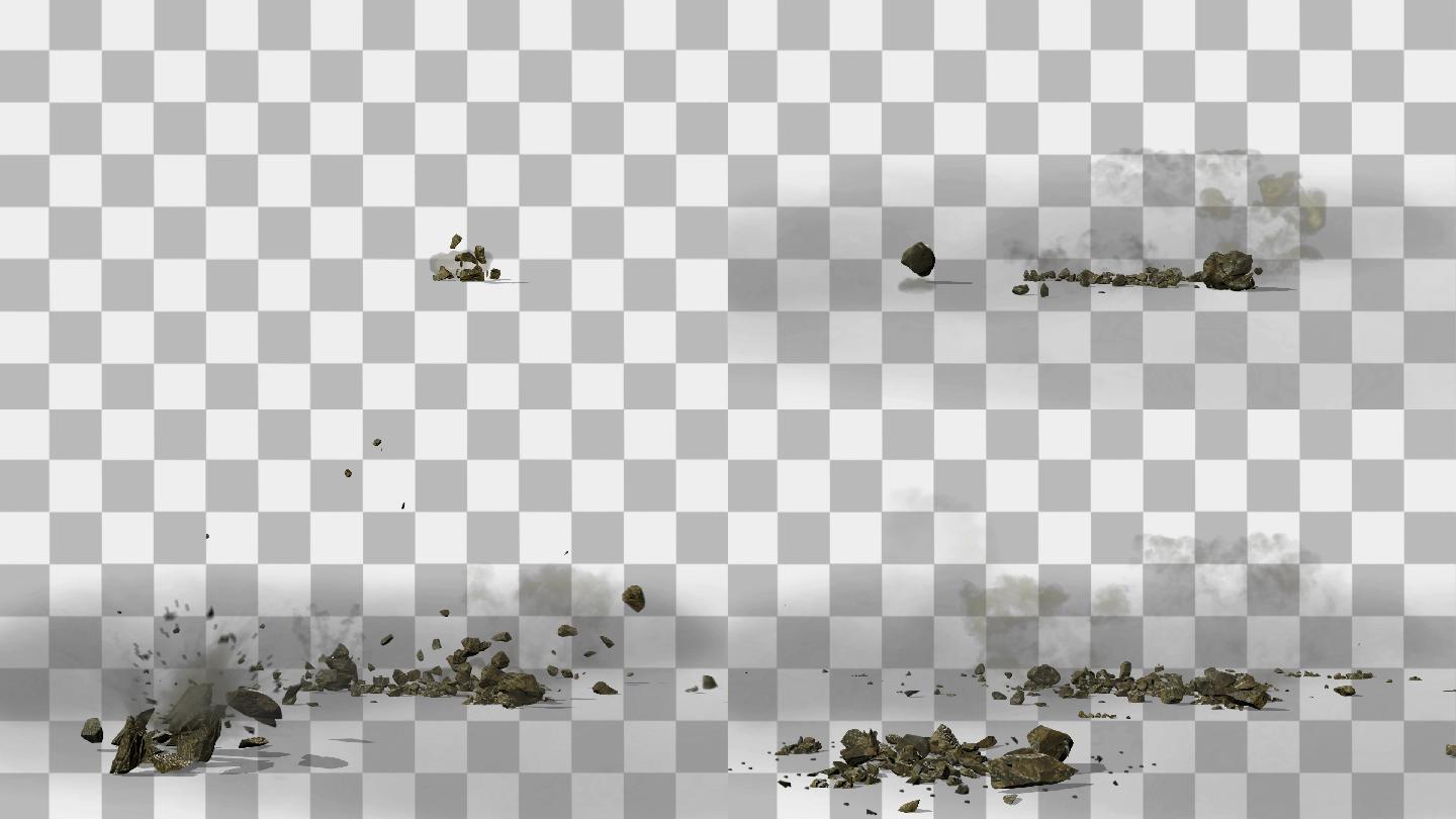 石头陨石落下落石(带通道)_视频素材包下载(编号:4610393)_影视包装