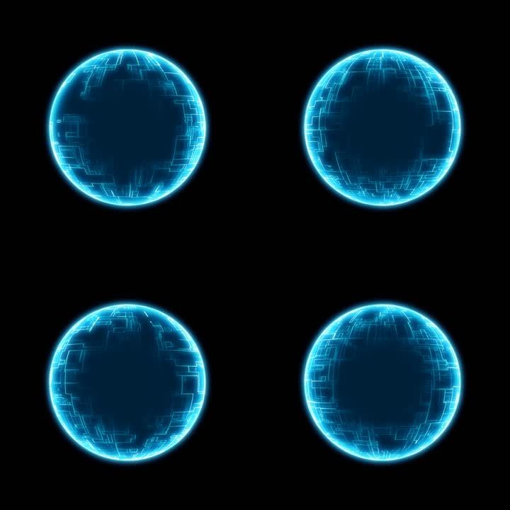 虚拟光球_1280x1280_高清视频素材下载(编号:4615072)