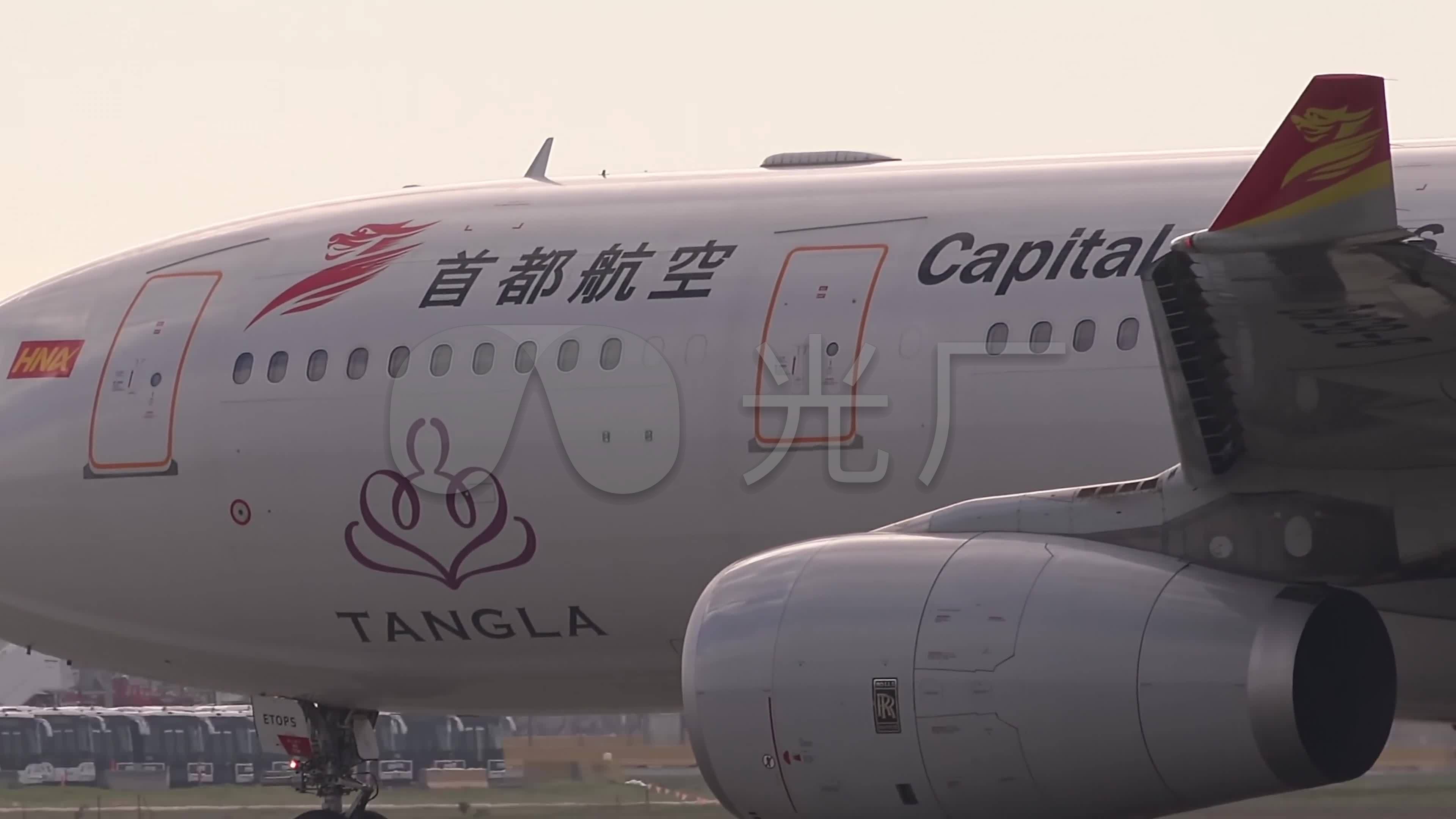 起飞首都航空空客a330飞机唐拉雅秀号_3840x2160_高清