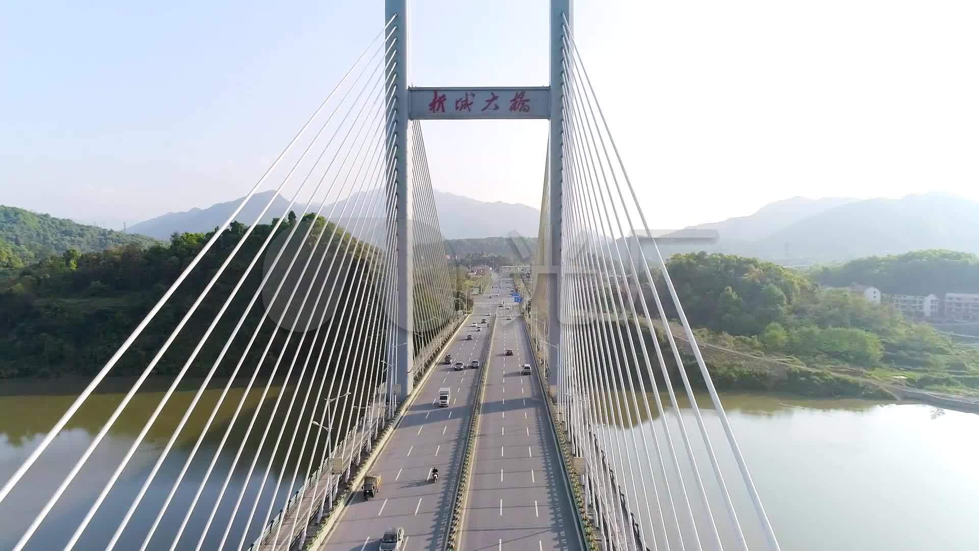 冷水江新城大桥_1920x1080_高清视频素材下载(编号:)