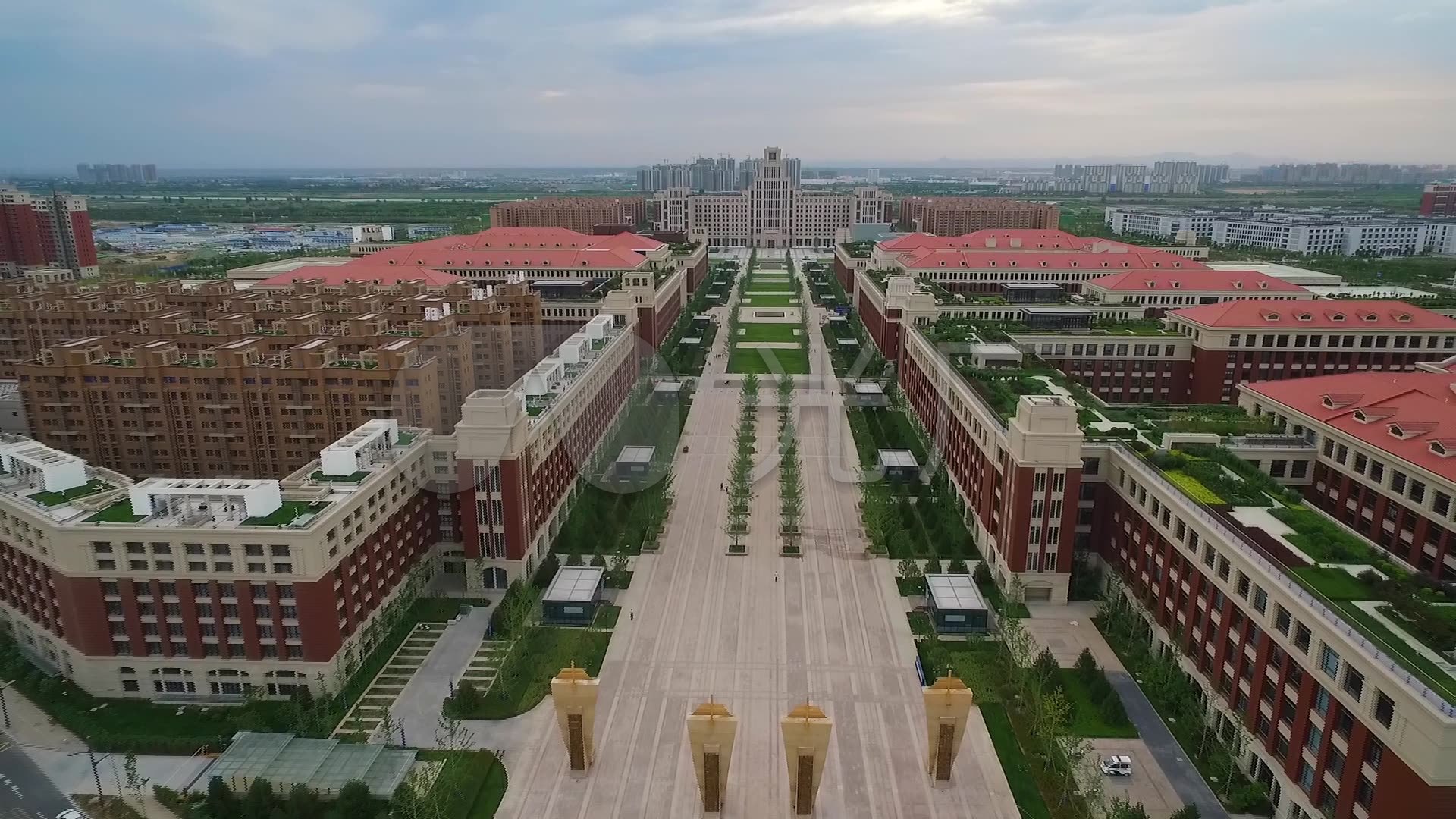 中国西部科技创新港西安交通大学航拍_1920x1080_高清