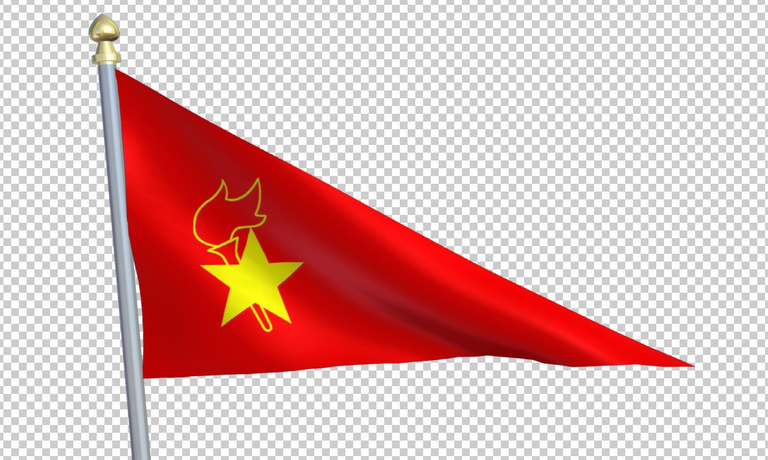 4k少先队小队旗【带透明通道 循环】