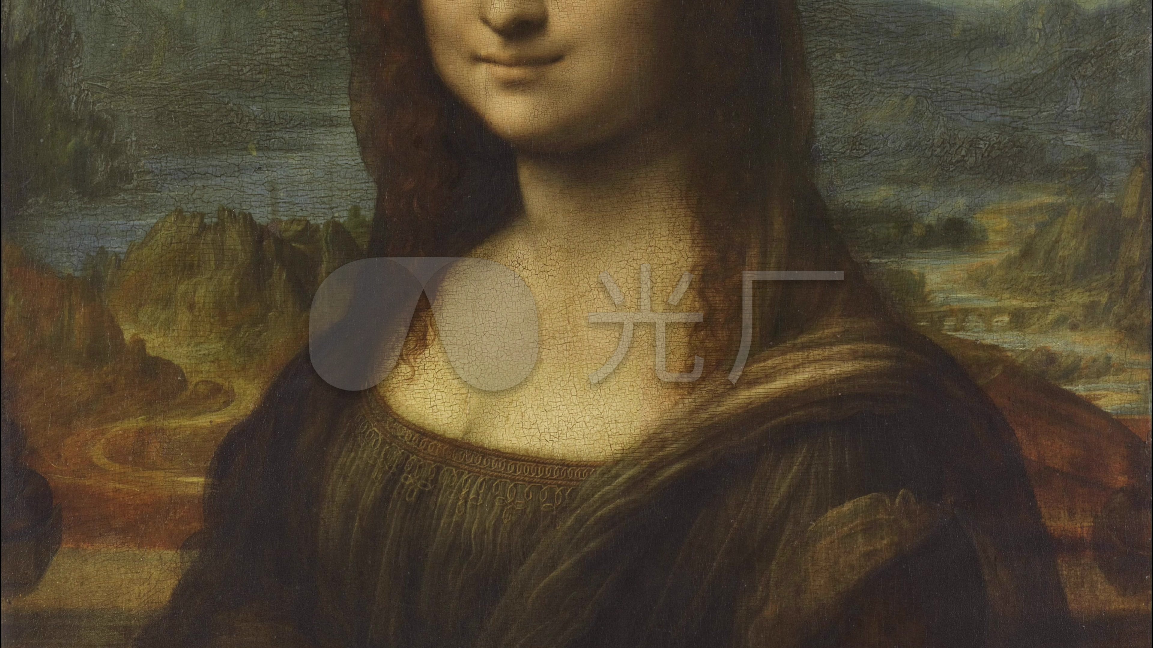 4k名画展示——蒙娜丽莎的微笑_3840x2160_高清视频