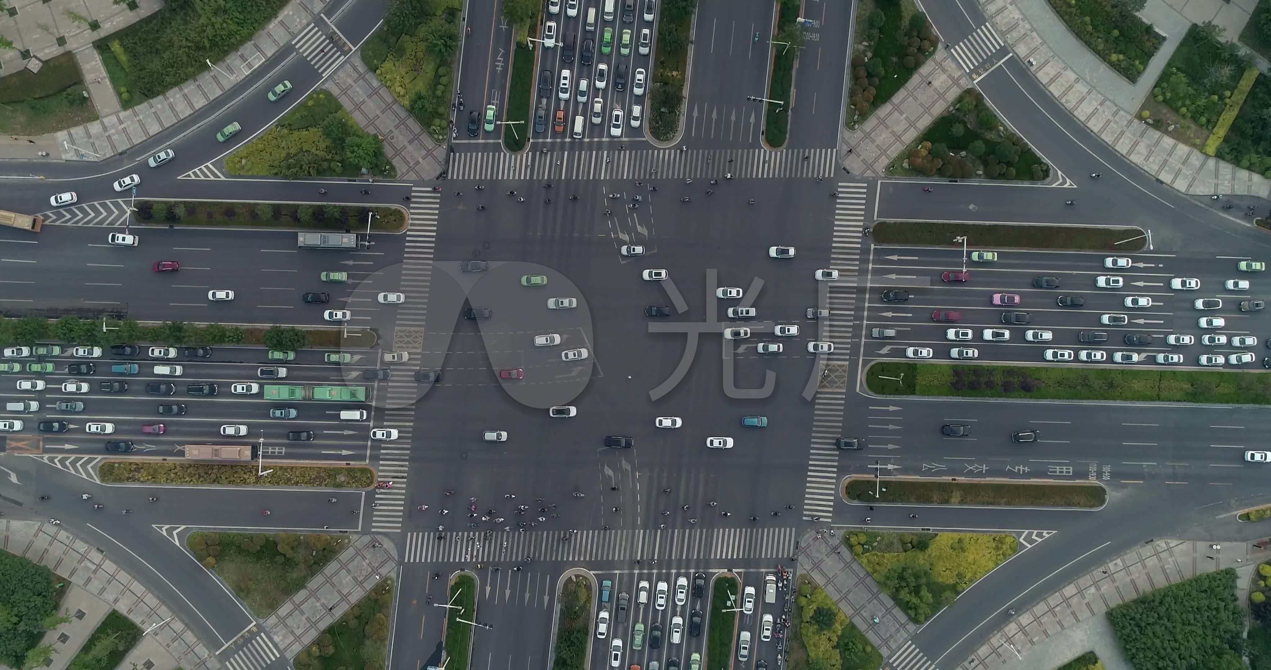 城市道路车辆十字路口