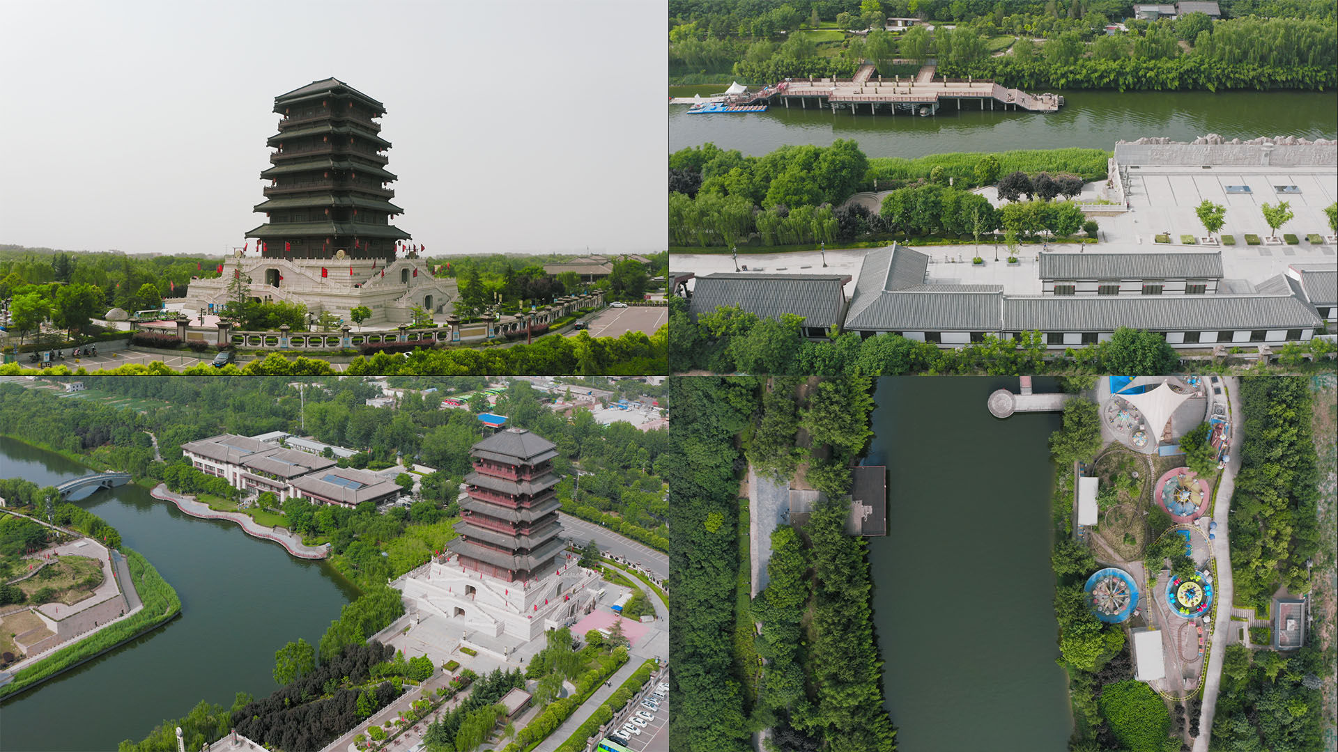 【4k】西安汉城湖景区