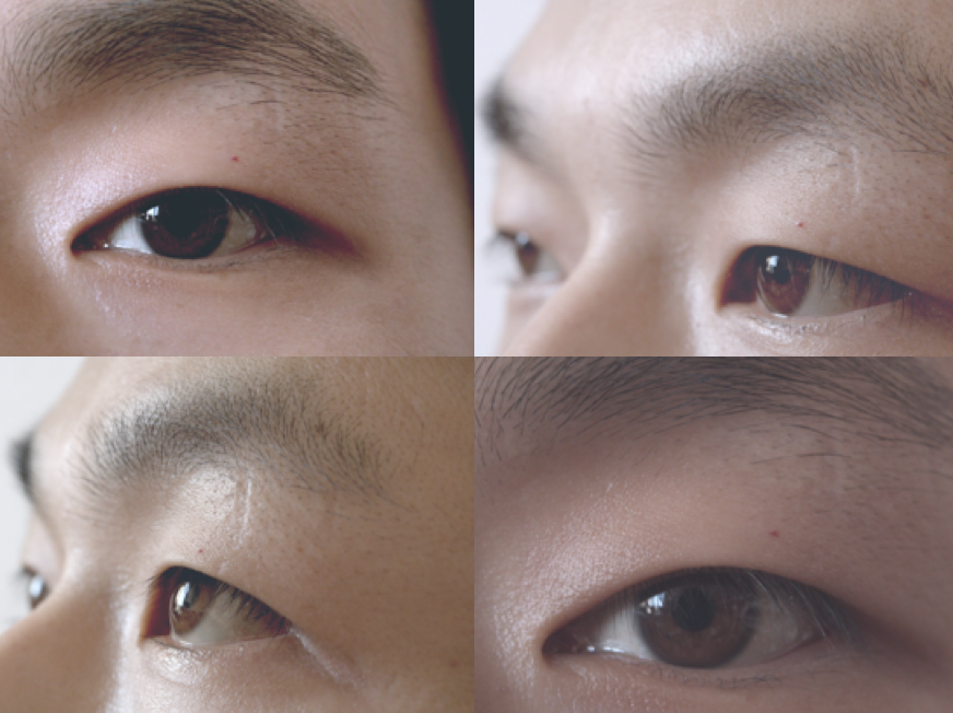 4k男人眼睛-单眼皮-眨眼