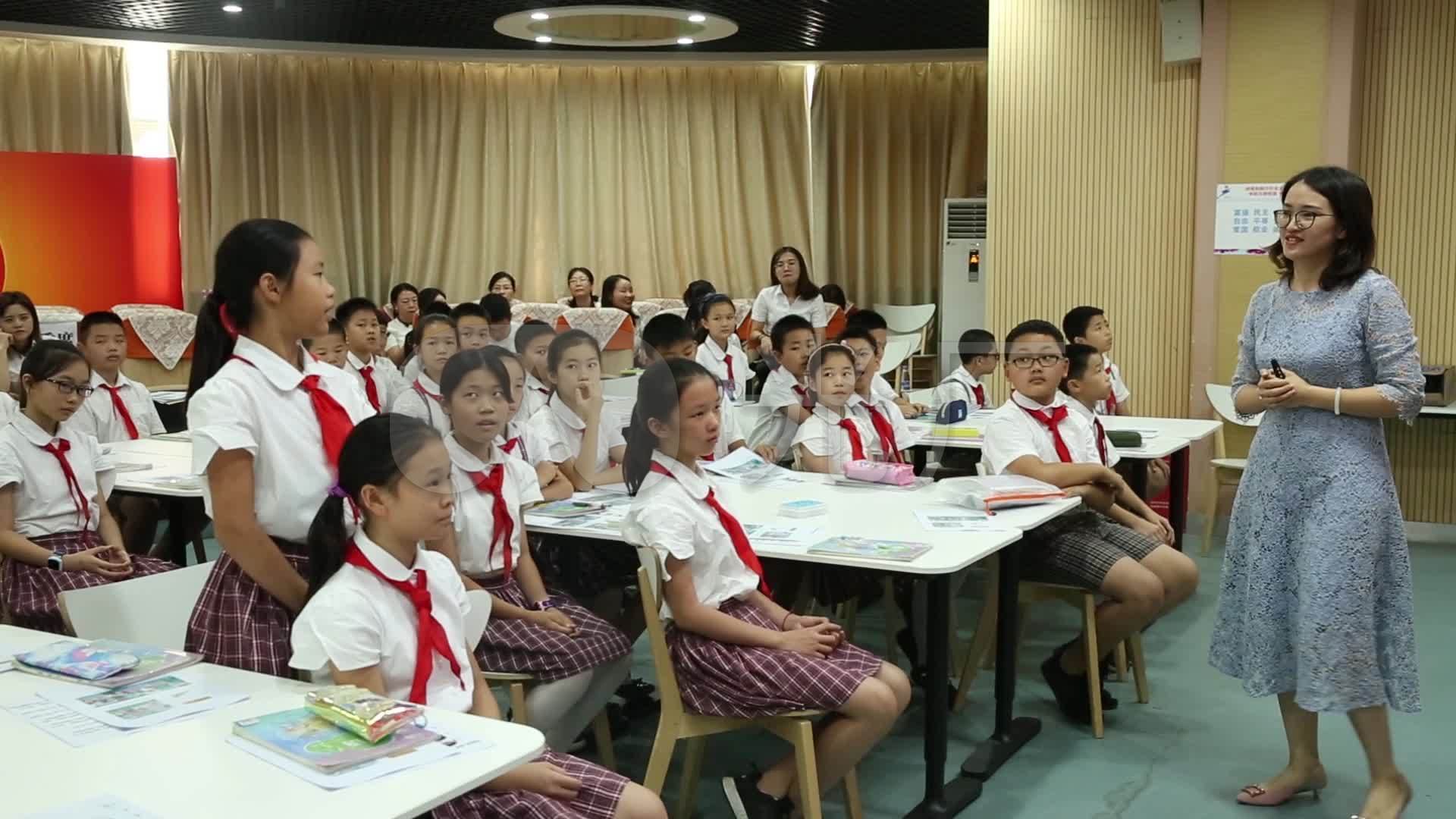 小学生英语课堂_1920x1080_高清视频素材下载(编号:4656356)_实拍视频