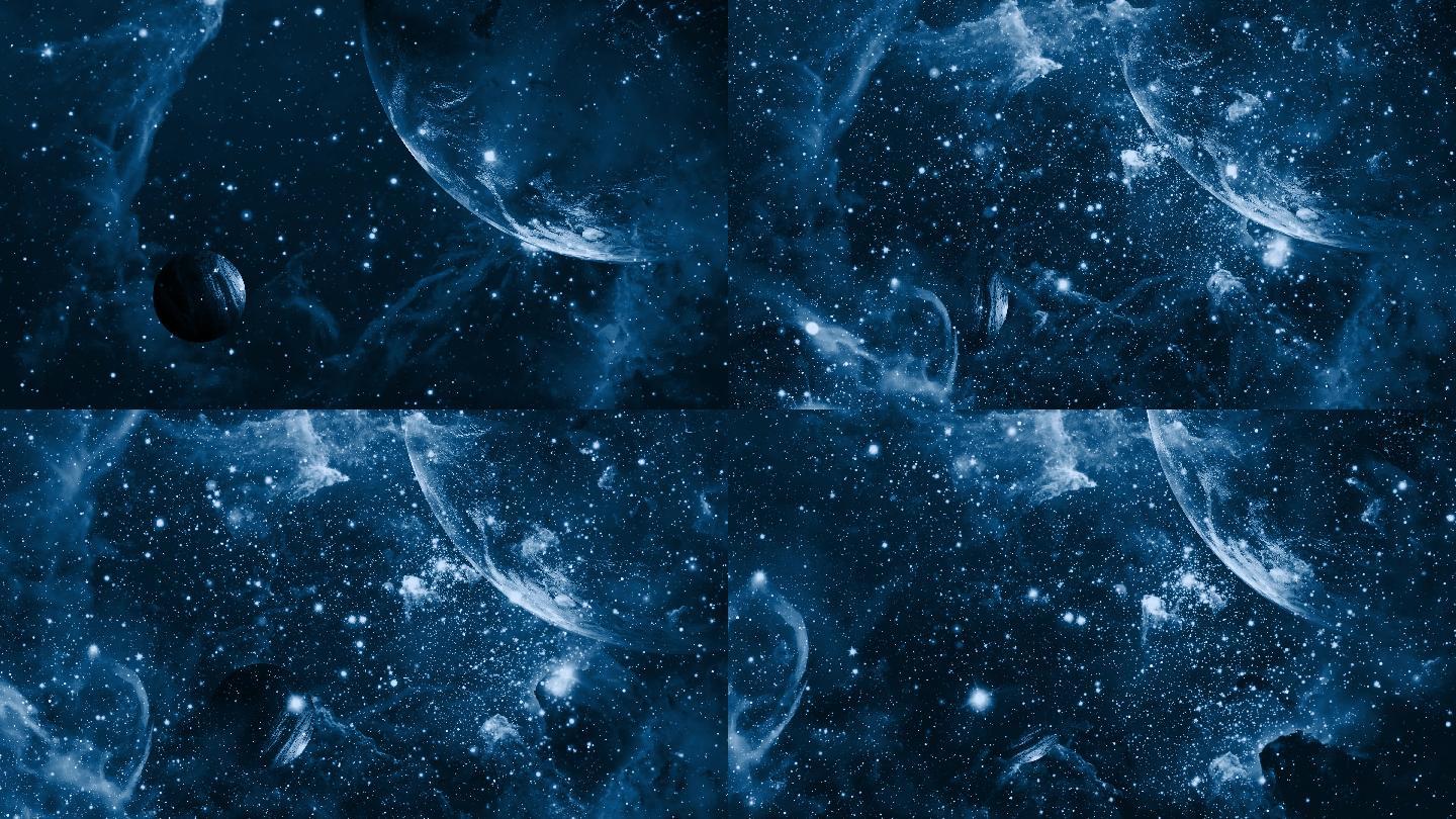 璀璨星空星空闪烁浩瀚宇宙穿梭缓慢科幻未来片头背景舞台背景led素材