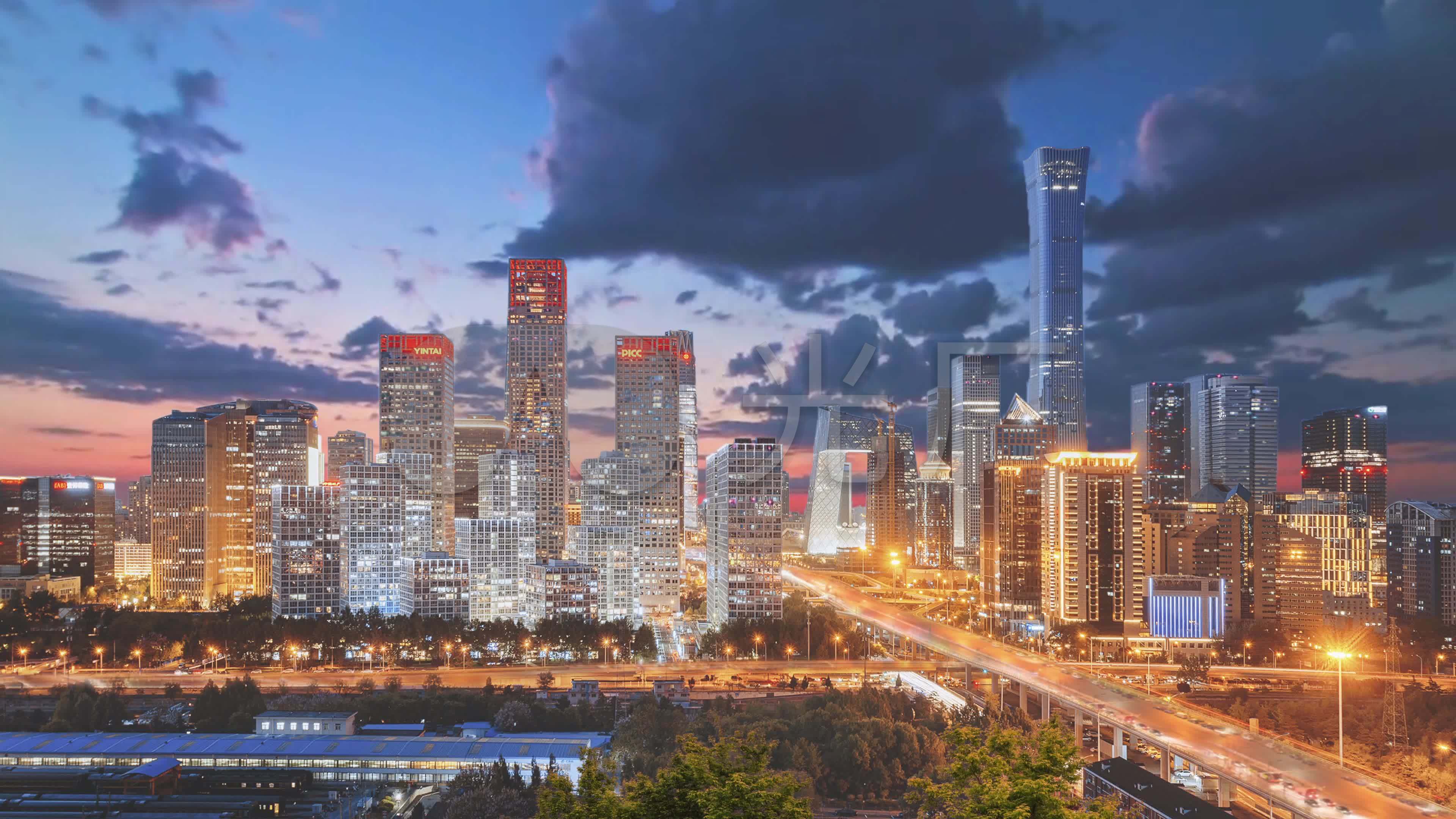 北京国贸cbd延时摄影大望路
