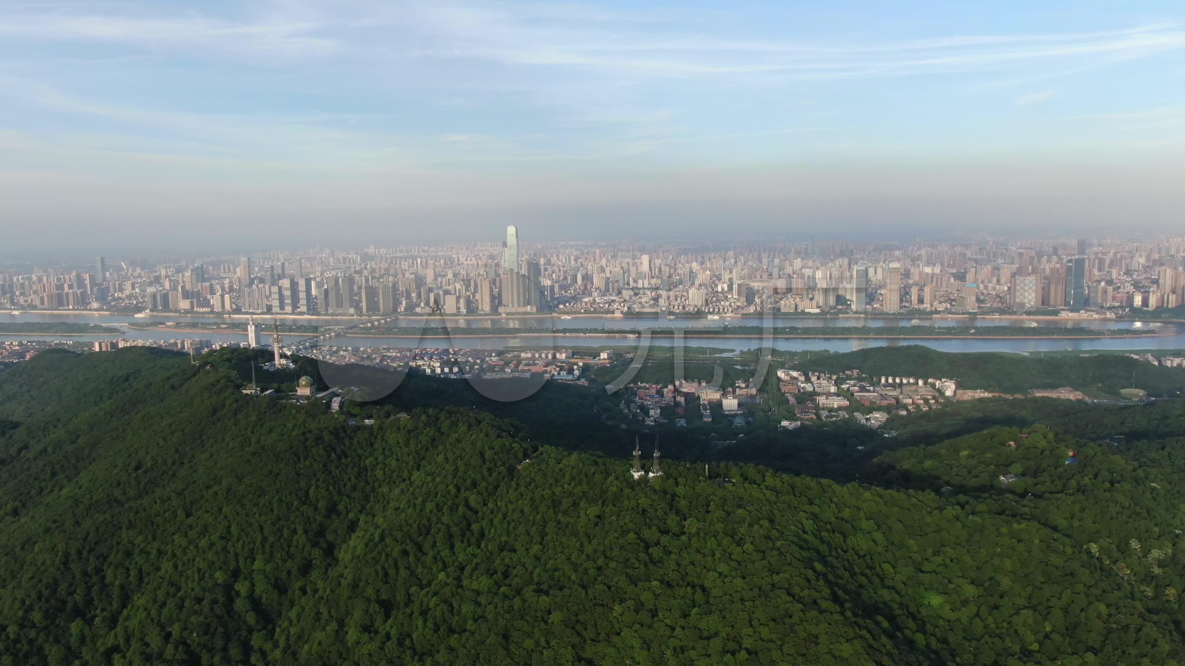 长沙岳麓山大景航拍