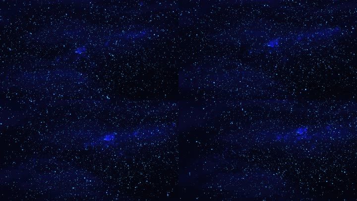 【原创】4k唯美繁星璀璨宇宙蓝色星空背景