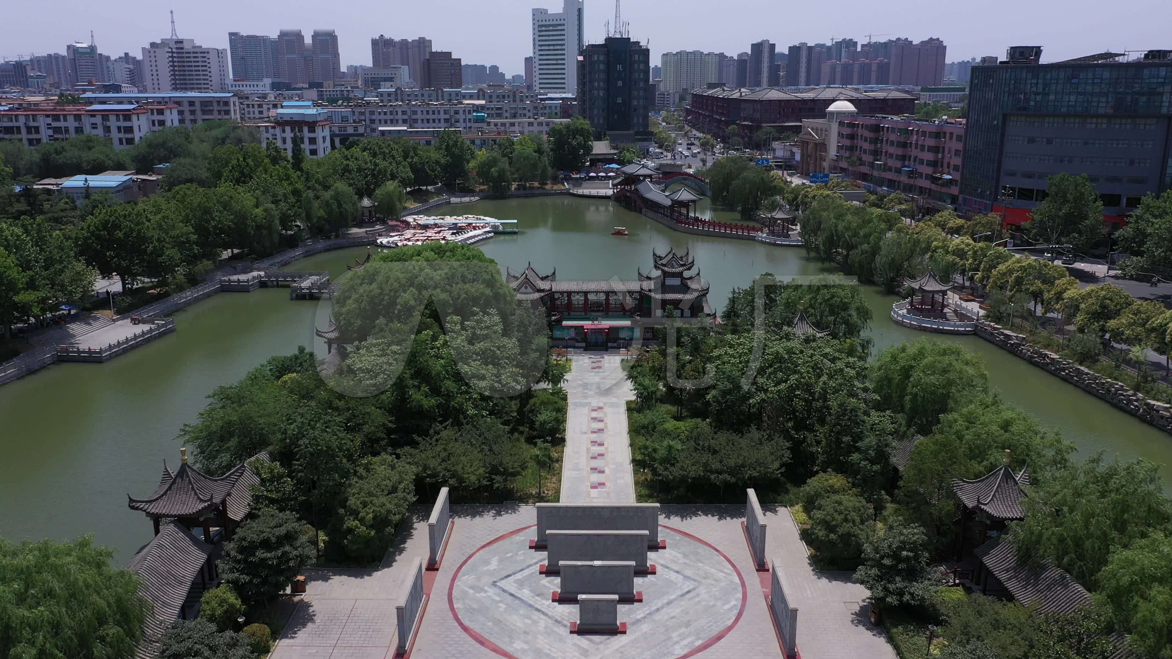 4k-原素材-许昌市西湖公园标志_3840x2160_高清视频