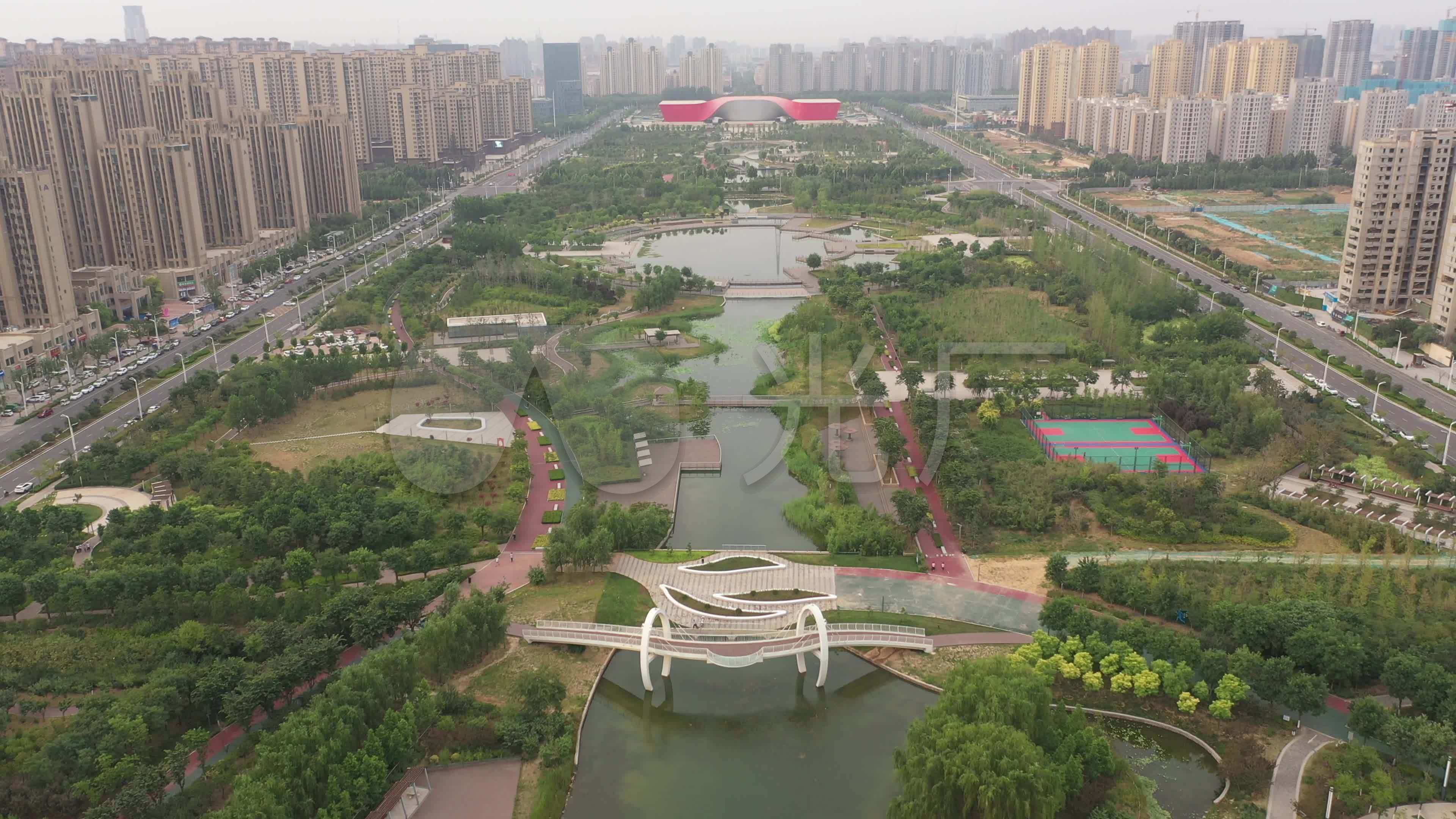 4k-原素材-许昌中央公园_3840x2160_高清视频素材下载