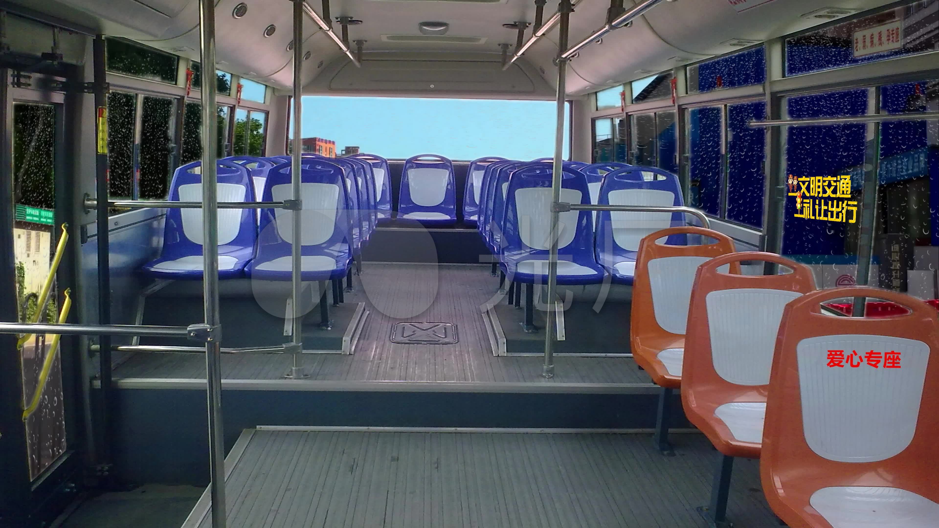 视频素材 舞台背景 场景背景 4k公交车内白天循环 来自视频原始文件或