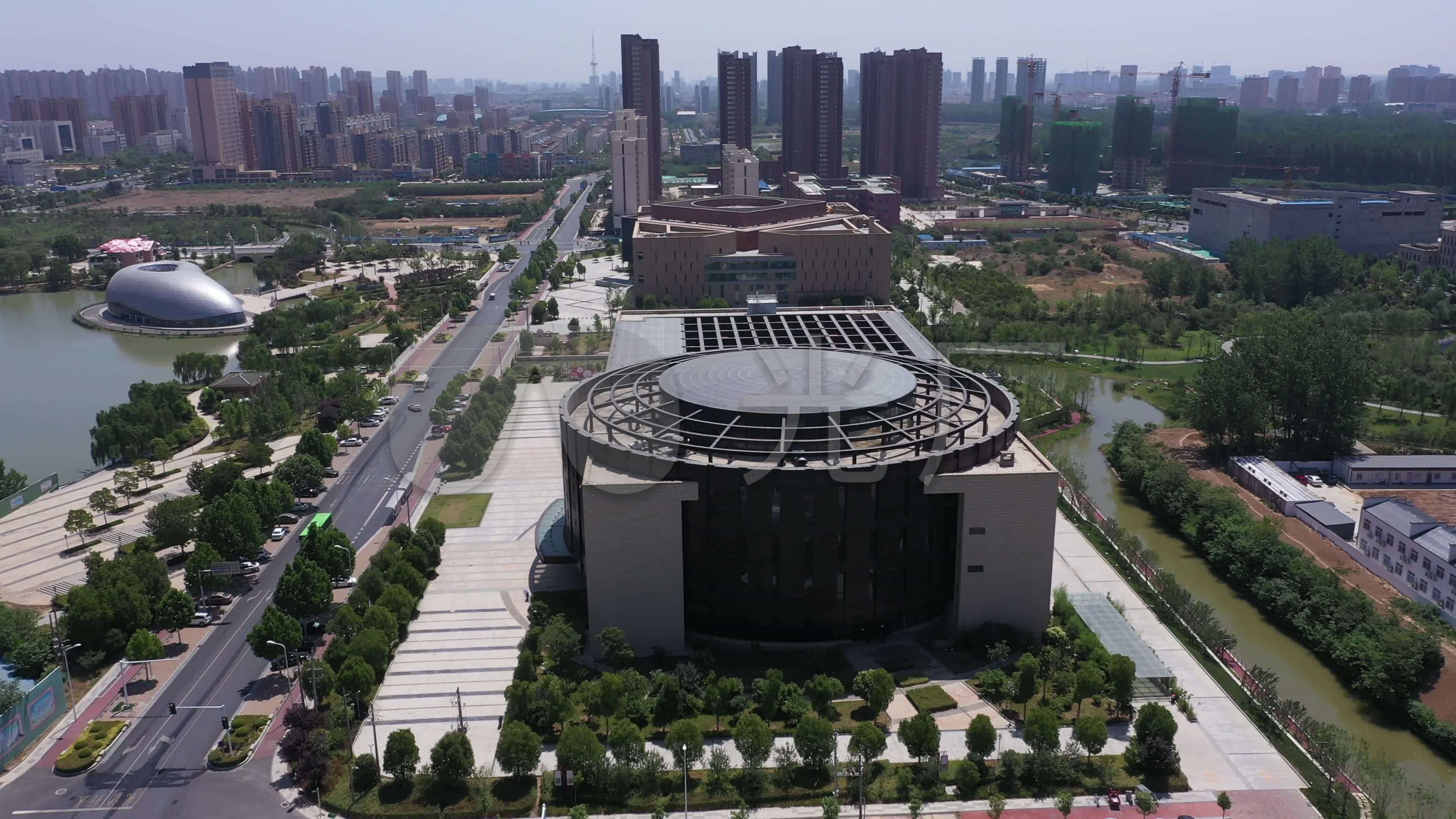 4k-原素材-漯河市博物馆航拍1_3840x2160_高清视频(:)
