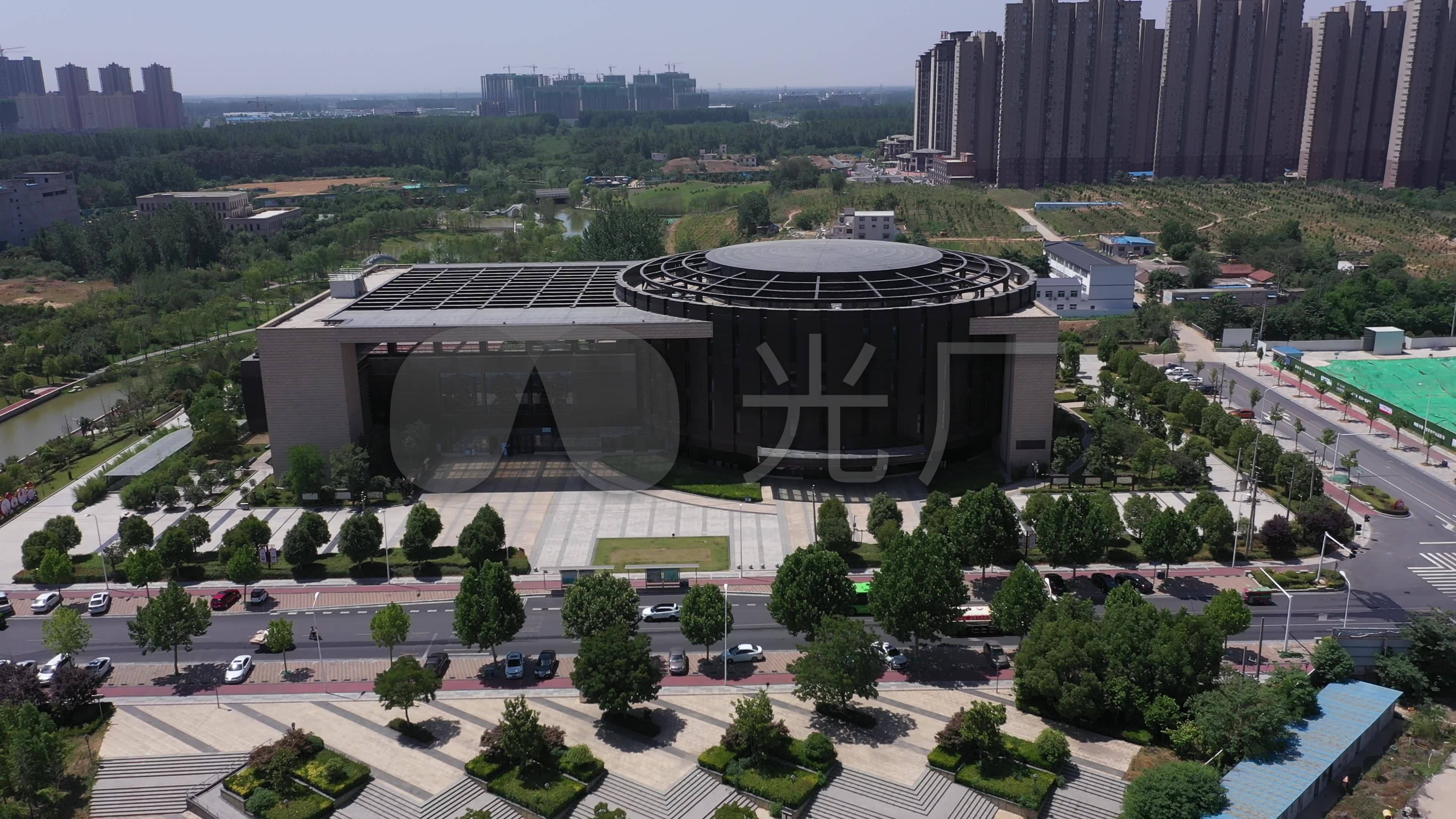 4k-原素材-漯河市博物馆航拍1_3840x2160_高清视频(:)