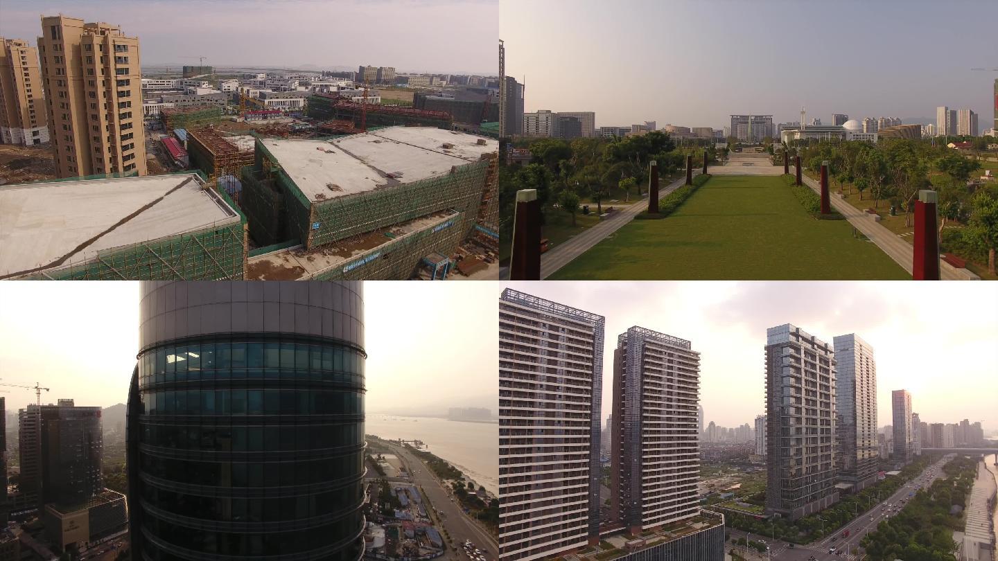 温州城市航拍龙湾滨海航拍