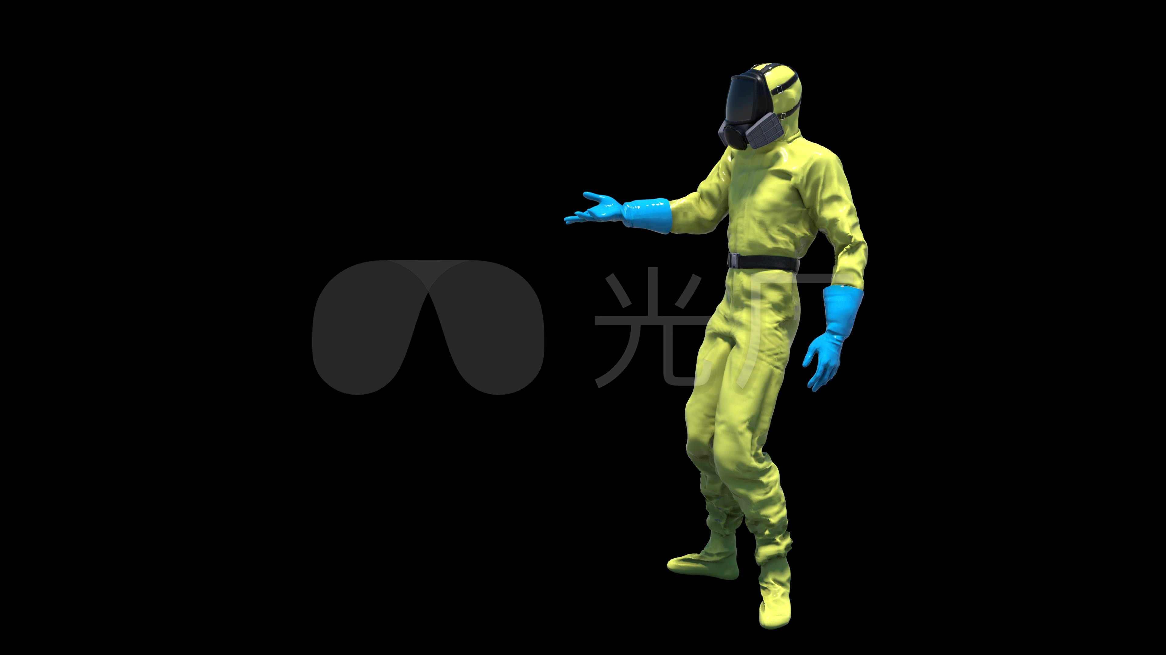 生化战士生化士兵卡通人物